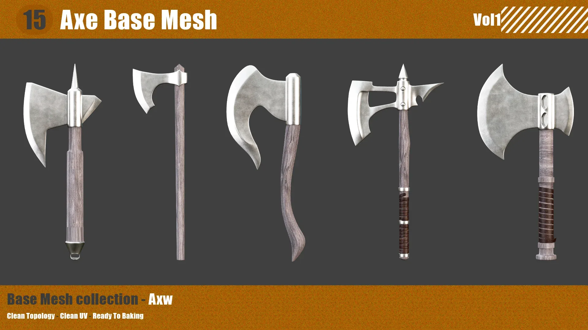 15 Base Mesh Axe