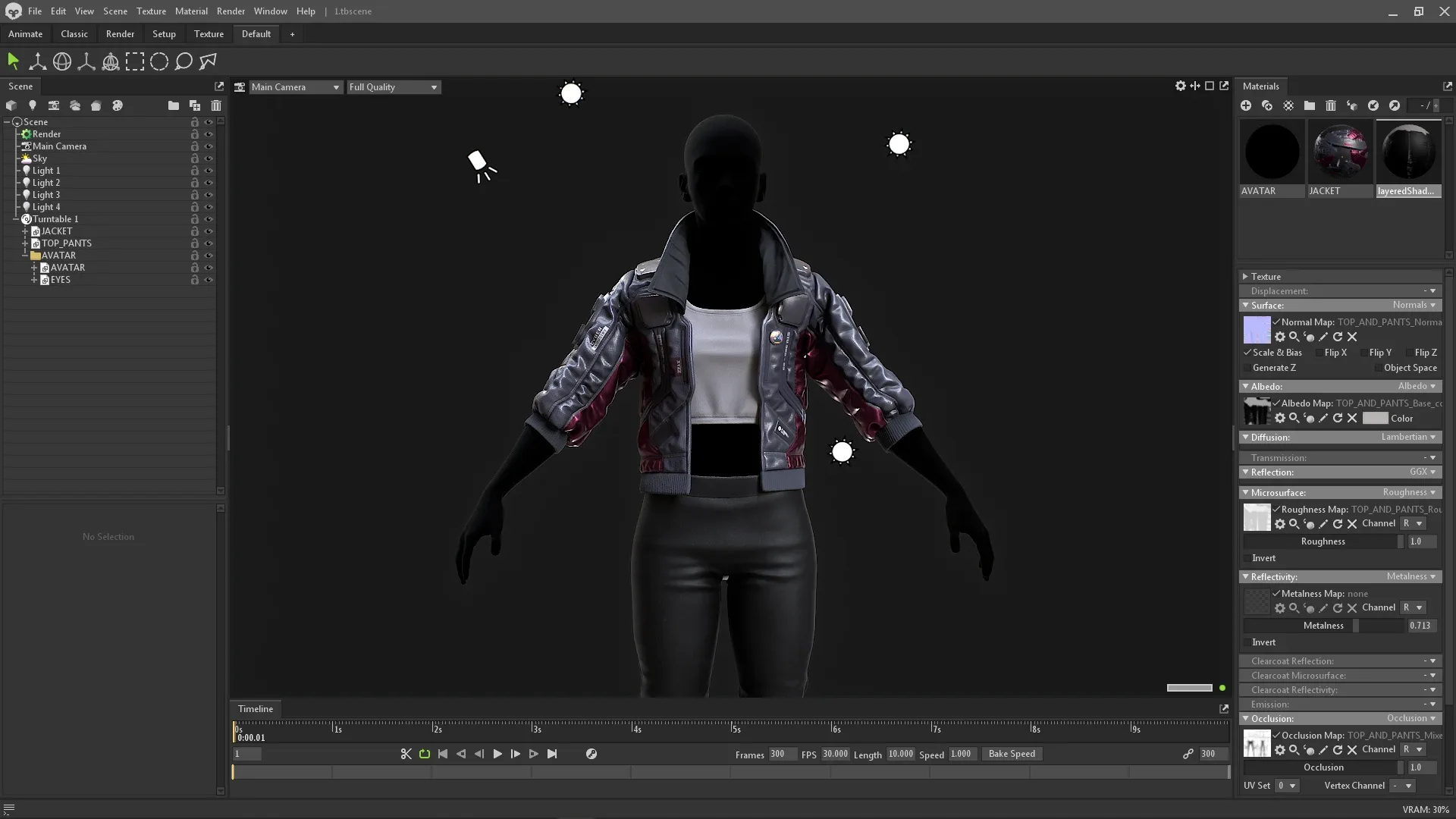 Cyberpunk Jacket - Tutorial (Full Pipeline) + 3D Model