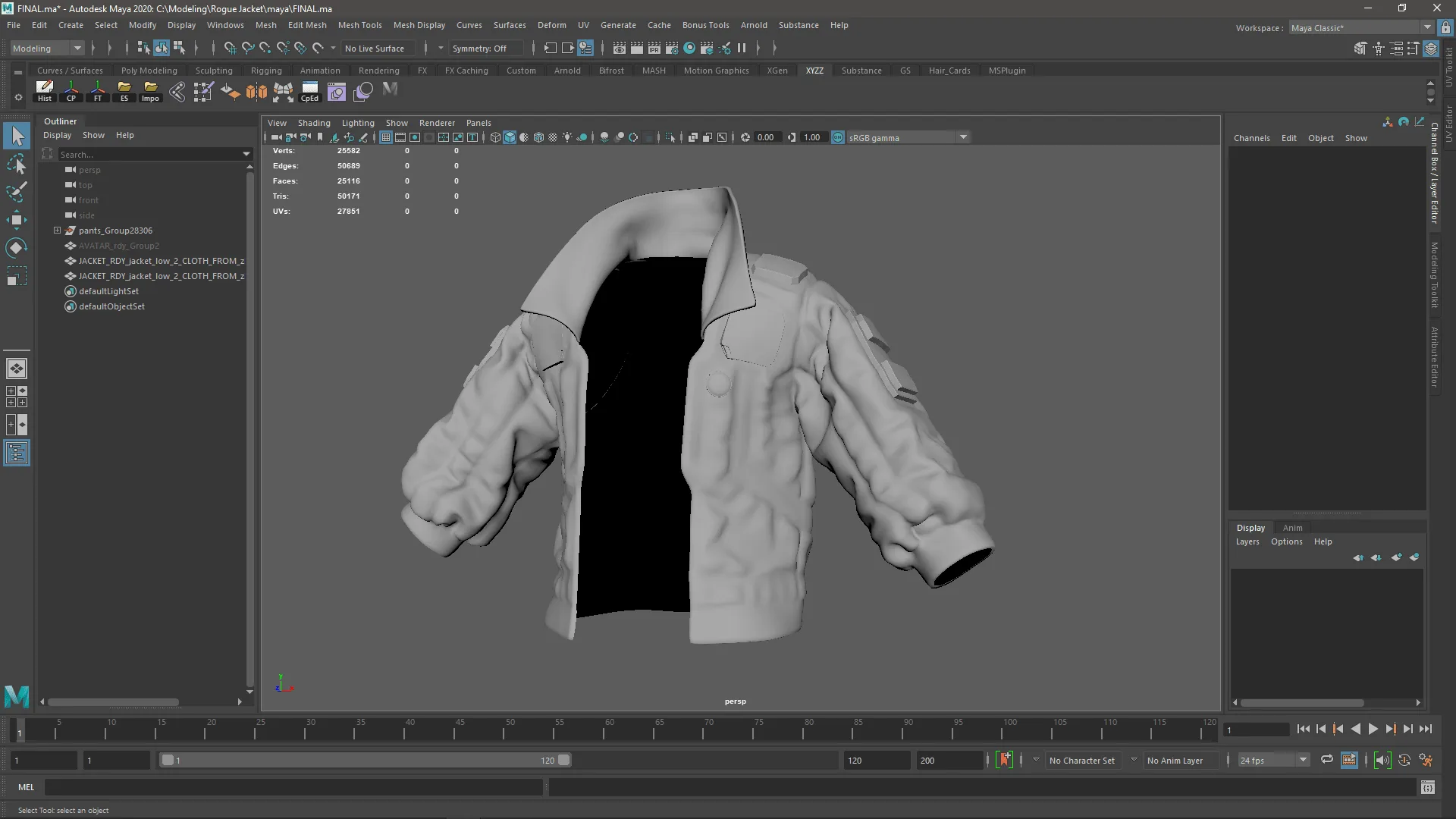 Cyberpunk Jacket - Tutorial (Full Pipeline) + 3D Model