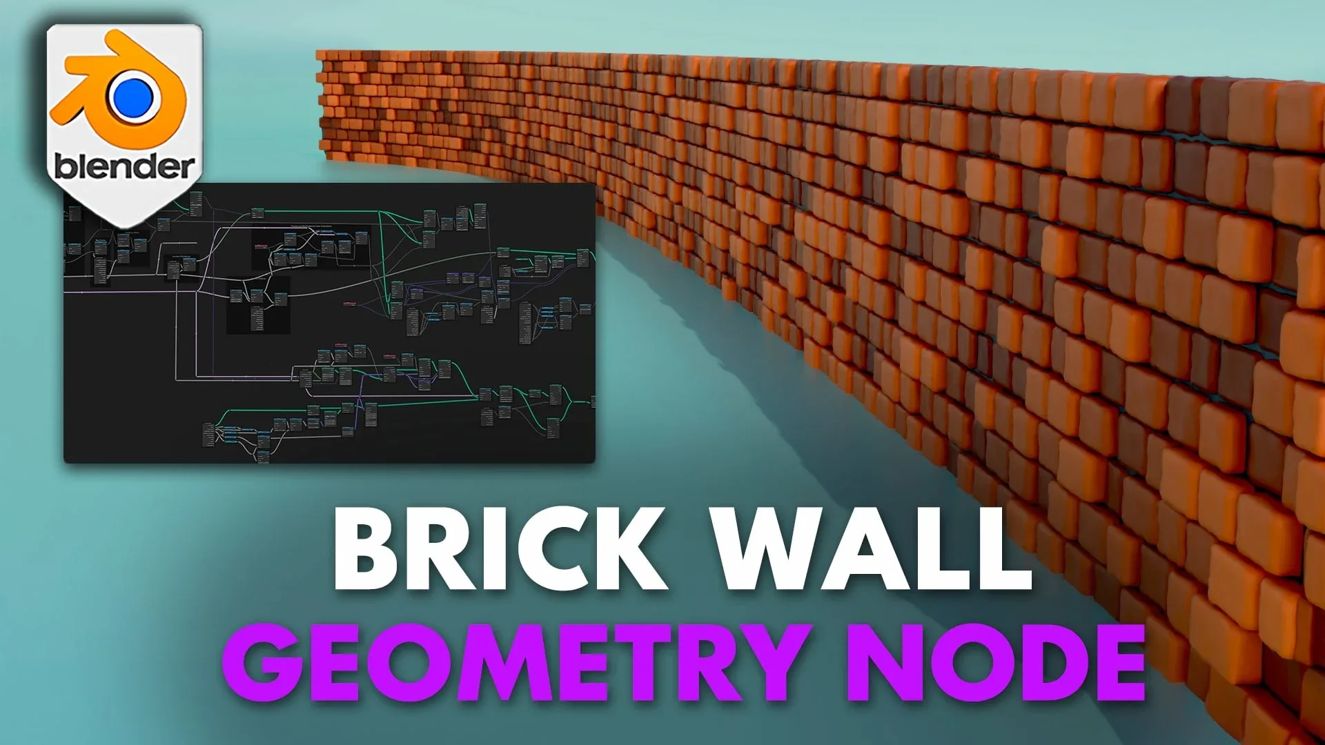 Blender 4 Geometry Node Brick Wall Generator