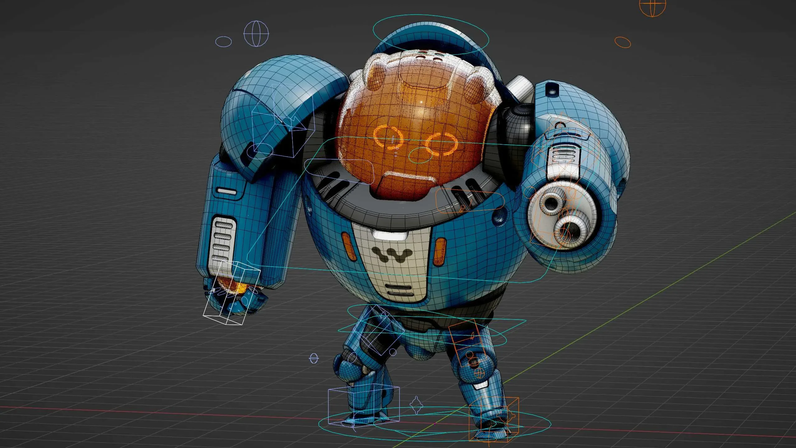 Battle Droid Slame Auto-Rig Pro Rigged For Mixamo, Unreal Engine -Unity