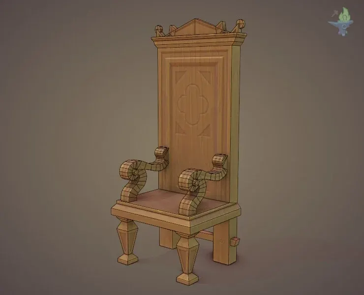 16th Century Gothic Walnut Throne