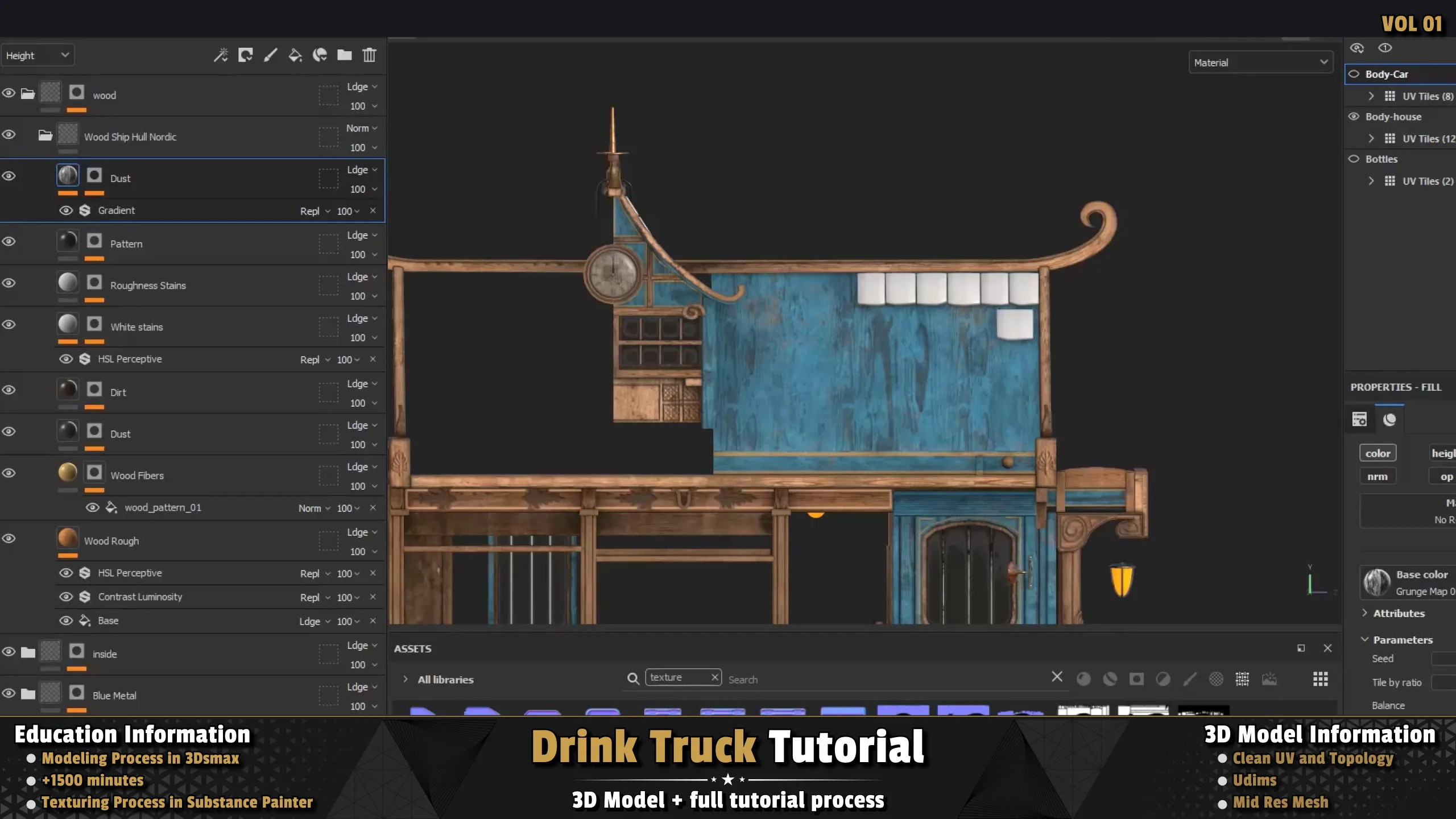 Drink Truck / 3D Model + Full Tutorial Process