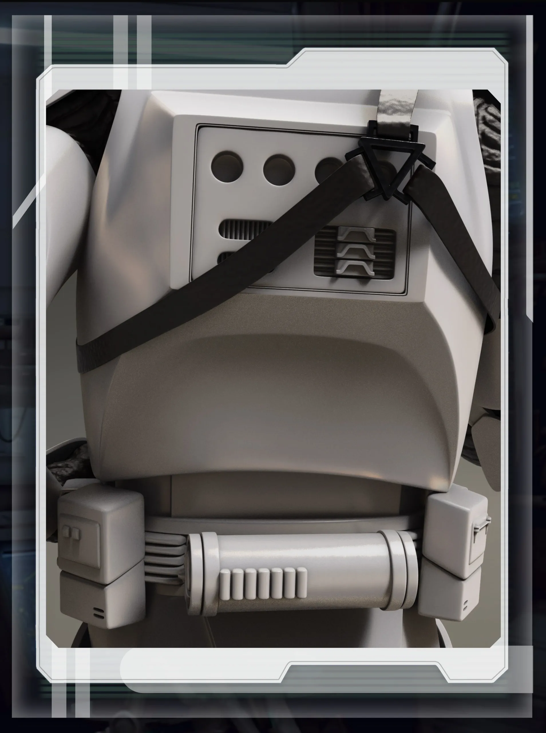 Star wars clone trooper gunner 3d printable figurine