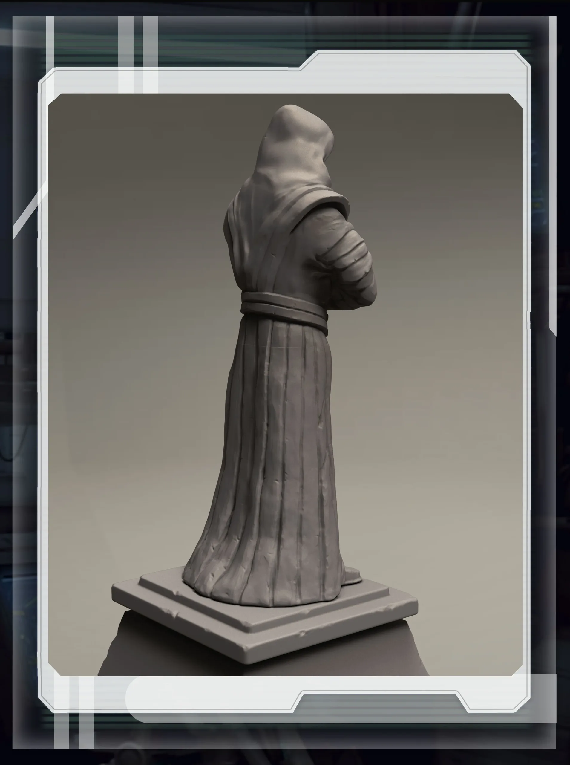 Star wars 3d printable jedi temple statue figurine