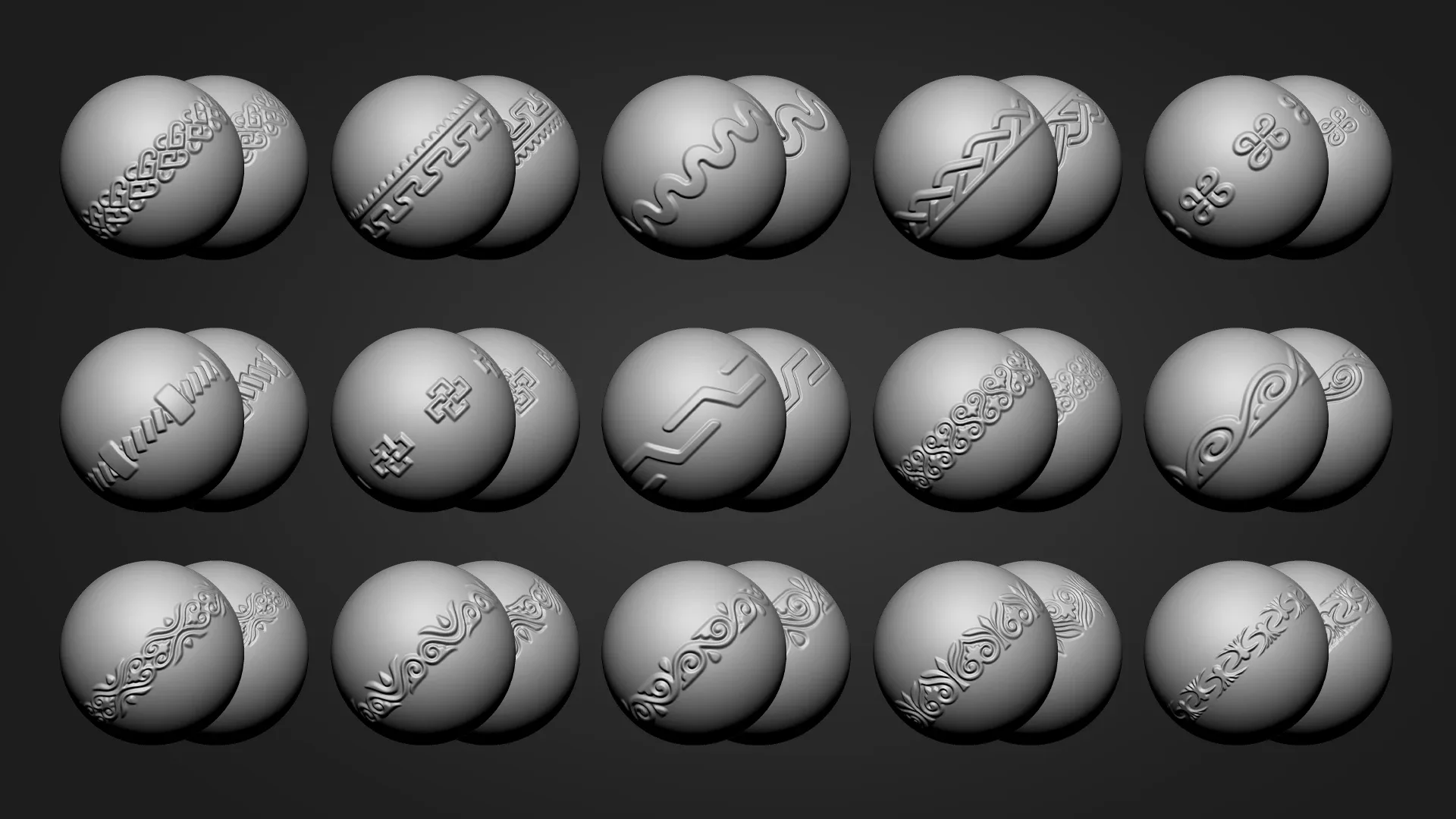 Leather Stamp Tool + 80 Tileable ZBrush Roll Brush + 80 Unique Tileable Alpha (in 2 Style) - Leather Big Bundle VOL 03