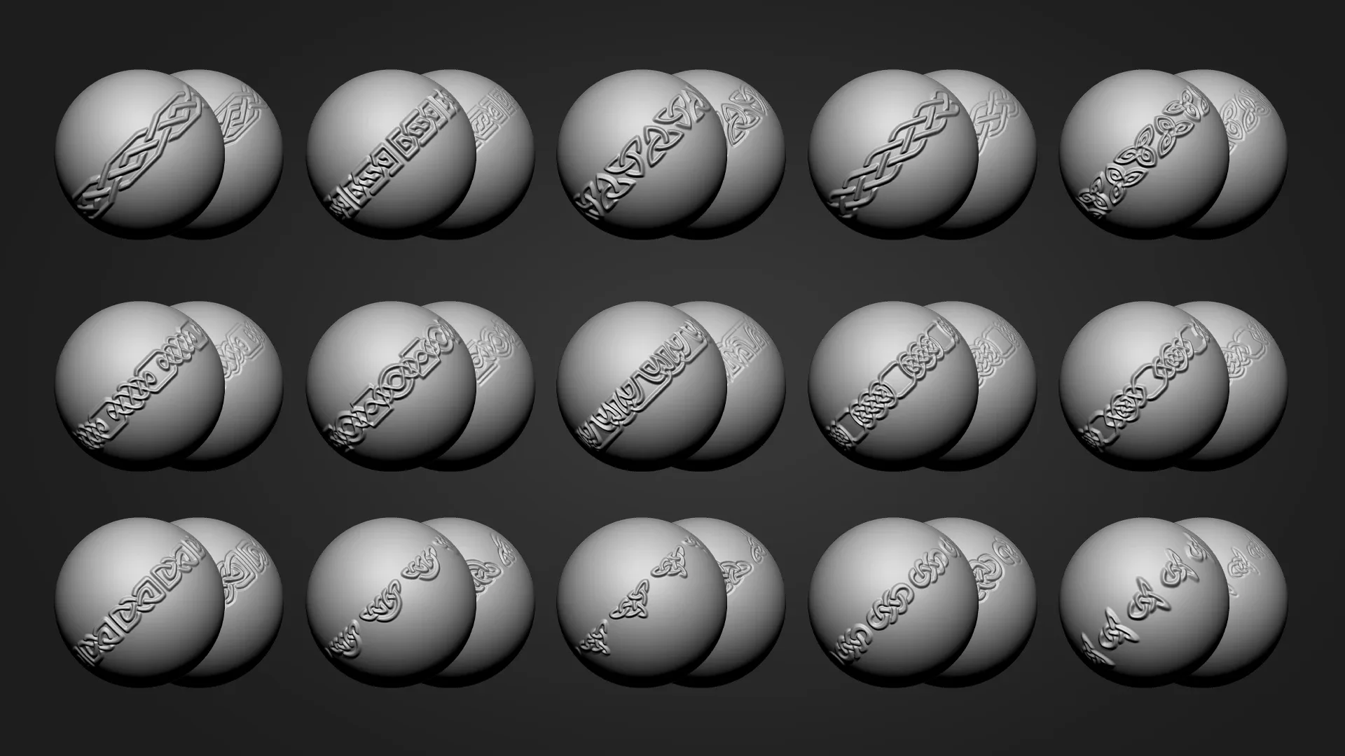 Leather Stamp Tool + 80 Tileable ZBrush Roll Brush + 80 Unique Tileable Alpha (in 2 Style) - Leather Big Bundle VOL 03