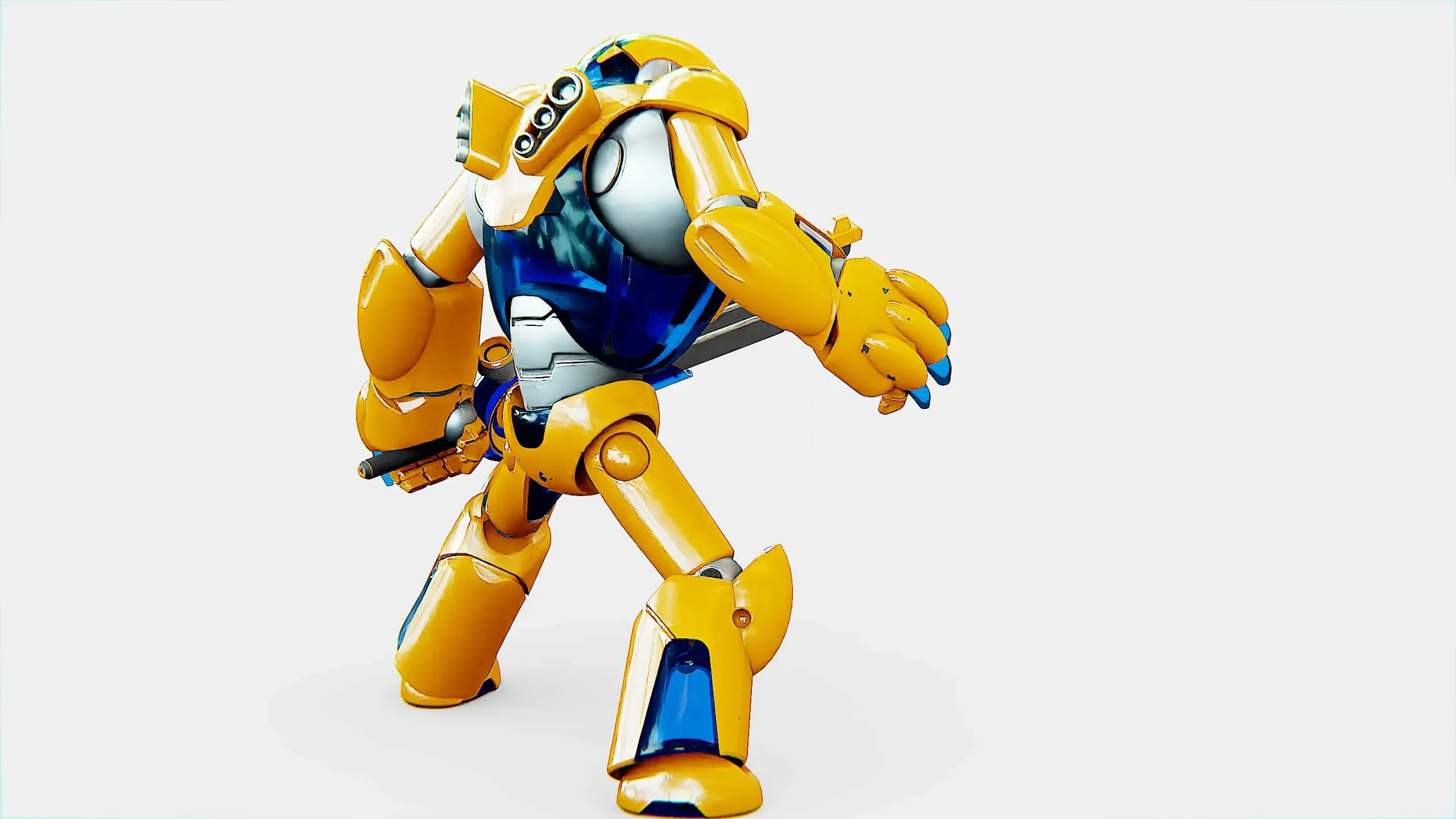 Battle Droid Korah Auto-Rig Pro Rigged For Mixamo, Unreal Engine Unity