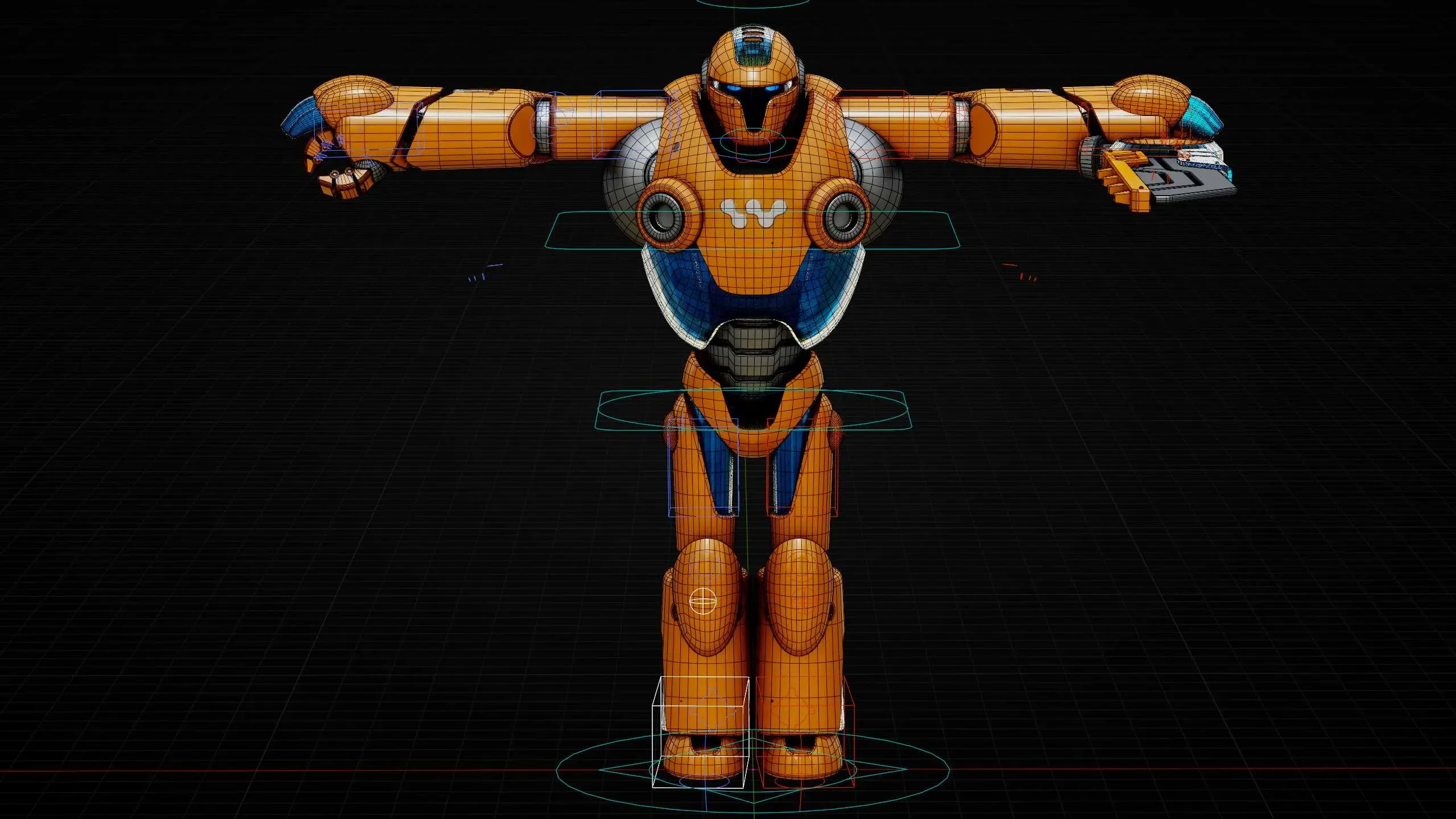 Battle Droid Korah Auto-Rig Pro Rigged For Mixamo, Unreal Engine Unity