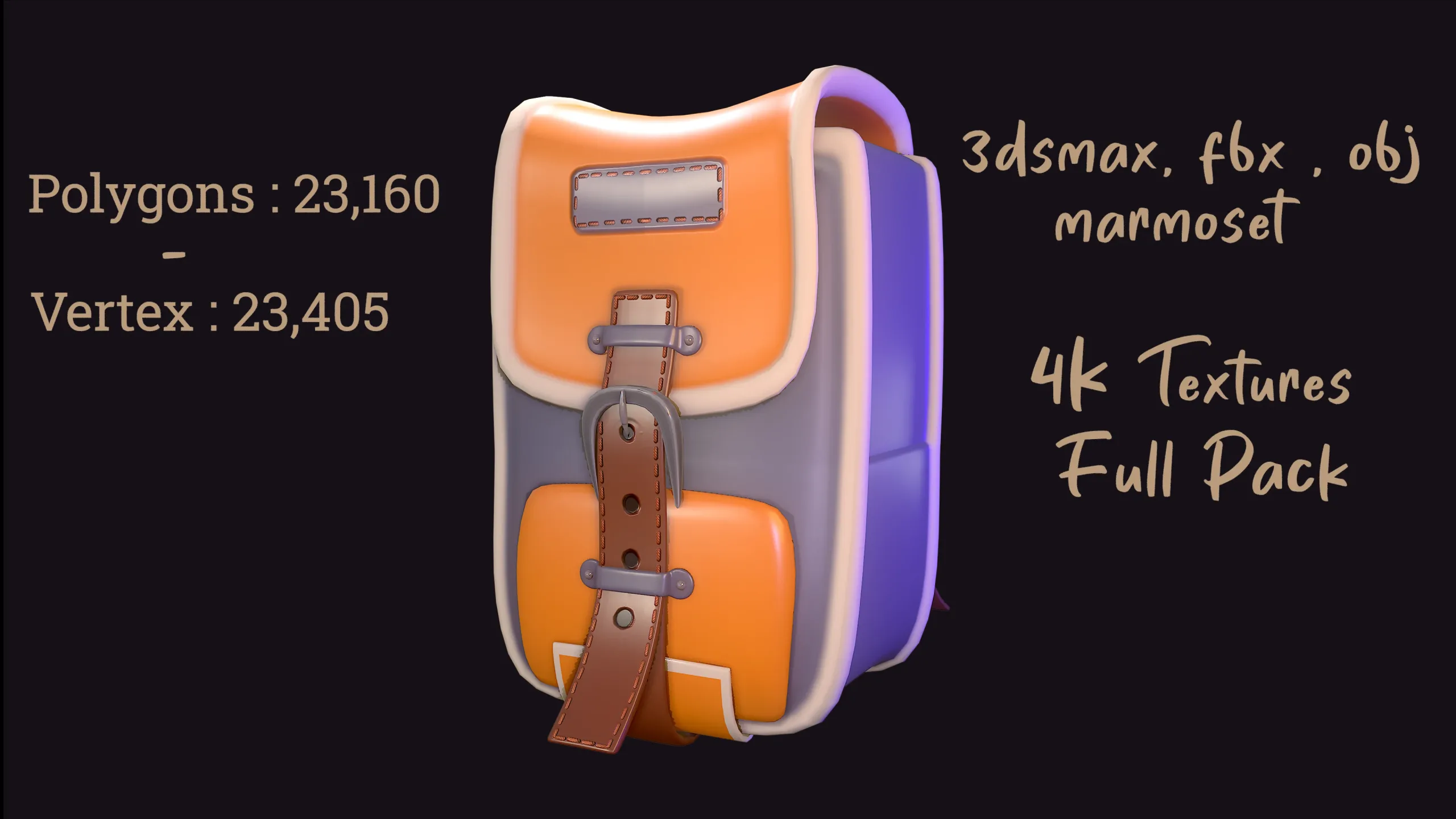 3D Stylized Backpack