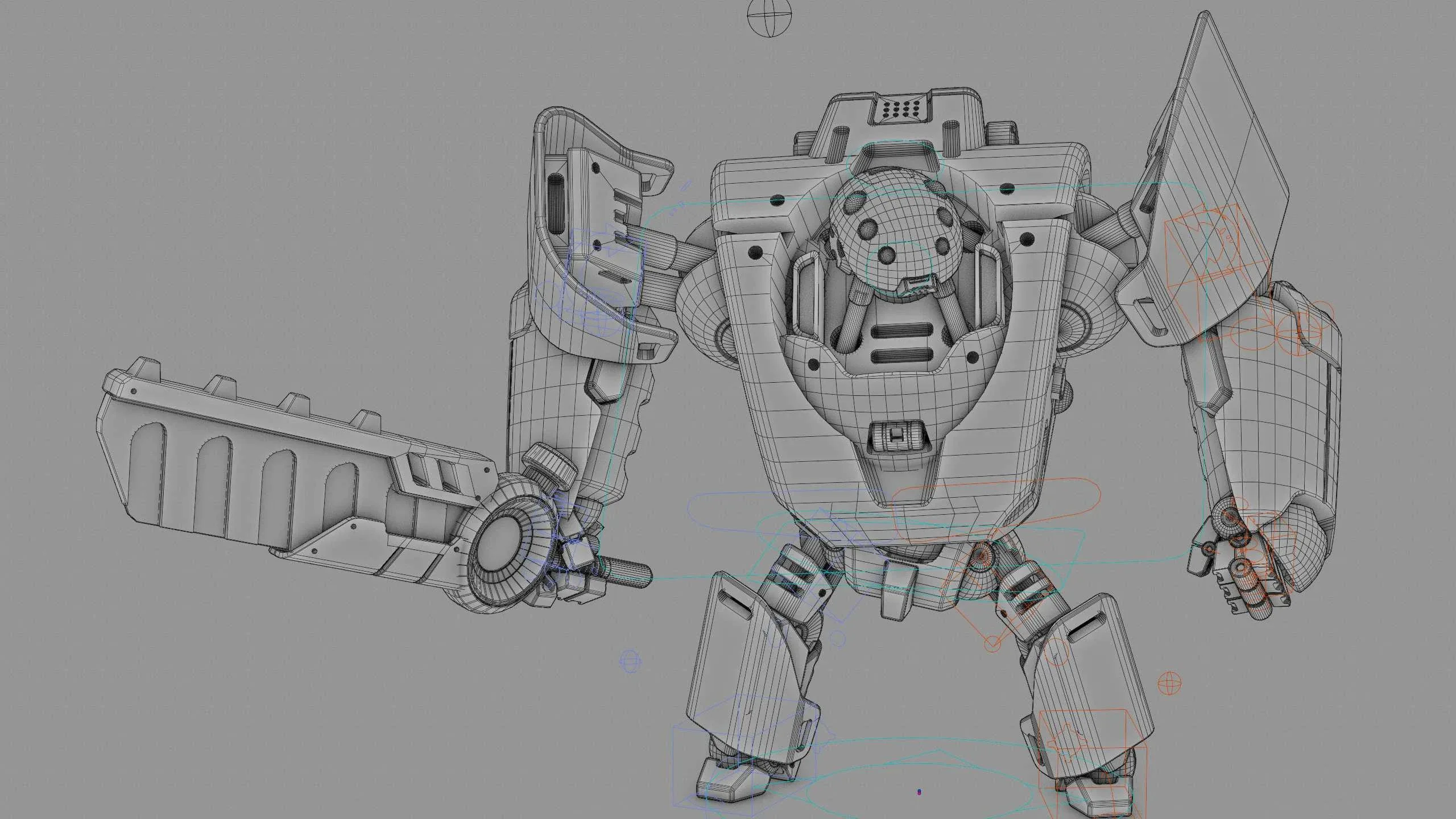 Battle Droid Phovosh Auto-Rig Pro Rigged For Mixamo, Unreal Engine Unity
