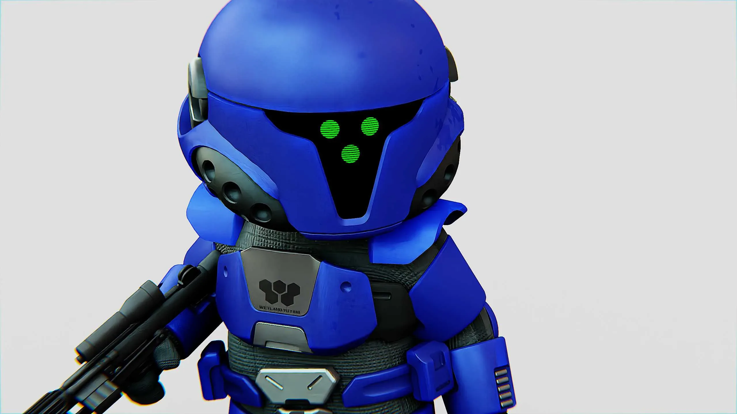 Toon Imperial Trooper R-C Auto-Rig Pro Rigged For Mixamo, Unreal Engine Unity