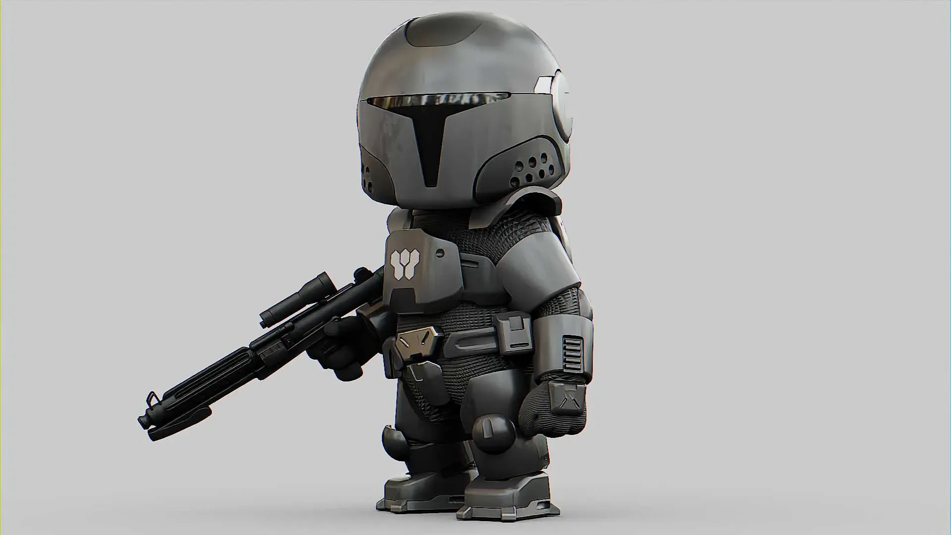 Toon Imperial Trooper Auto-Rig Pro Rigged For Mixamo, Unreal Engine Unity