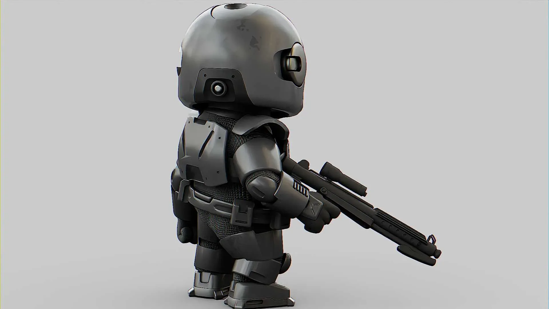 Toon Imperial Trooper Auto-Rig Pro Rigged For Mixamo, Unreal Engine Unity