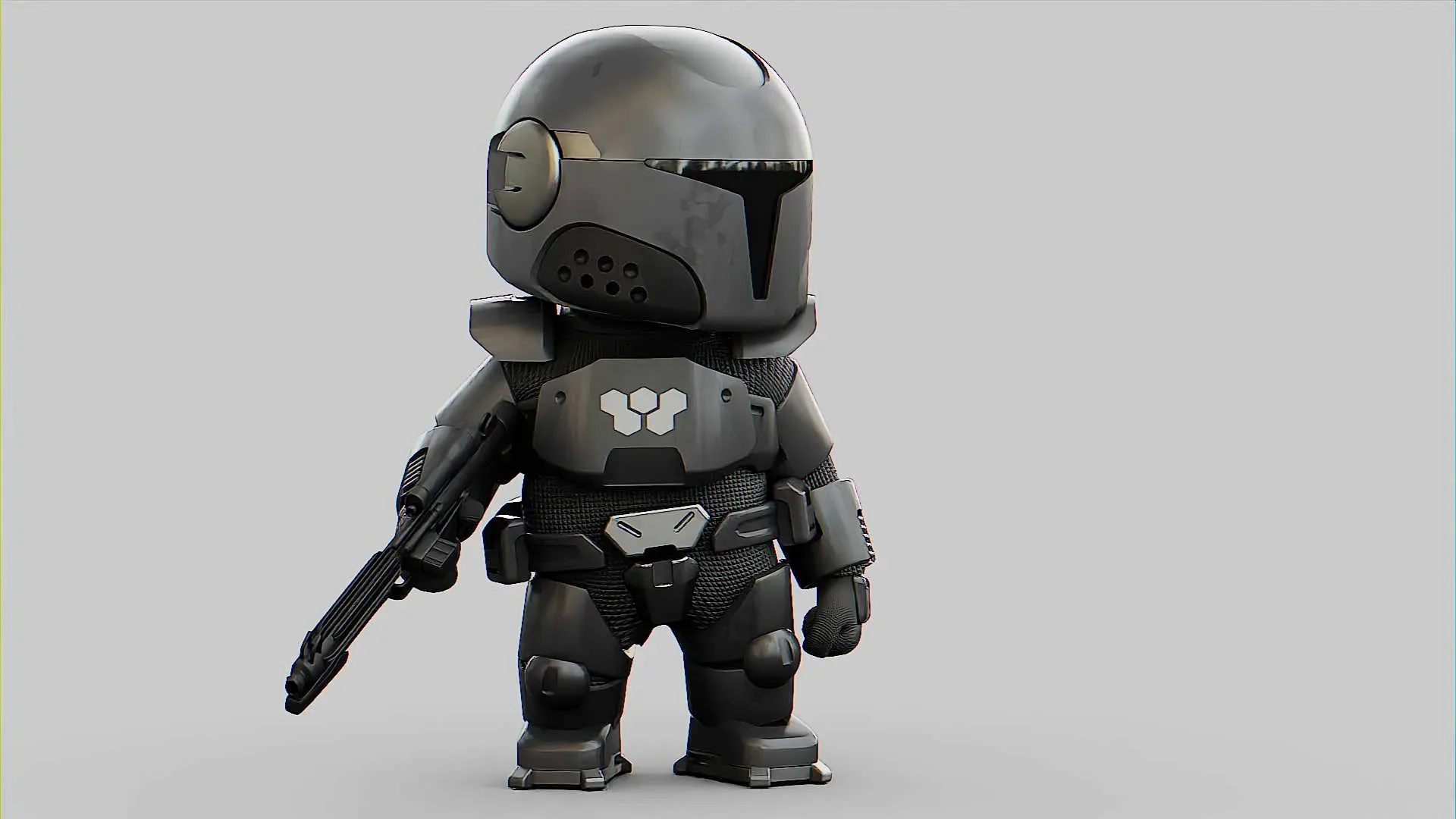 Toon Imperial Trooper Auto-Rig Pro Rigged For Mixamo, Unreal Engine Unity