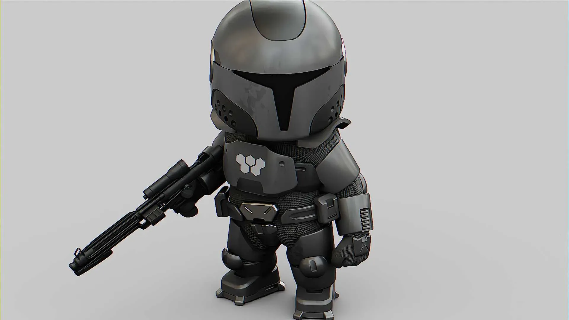 Toon Imperial Trooper Auto-Rig Pro Rigged For Mixamo, Unreal Engine Unity