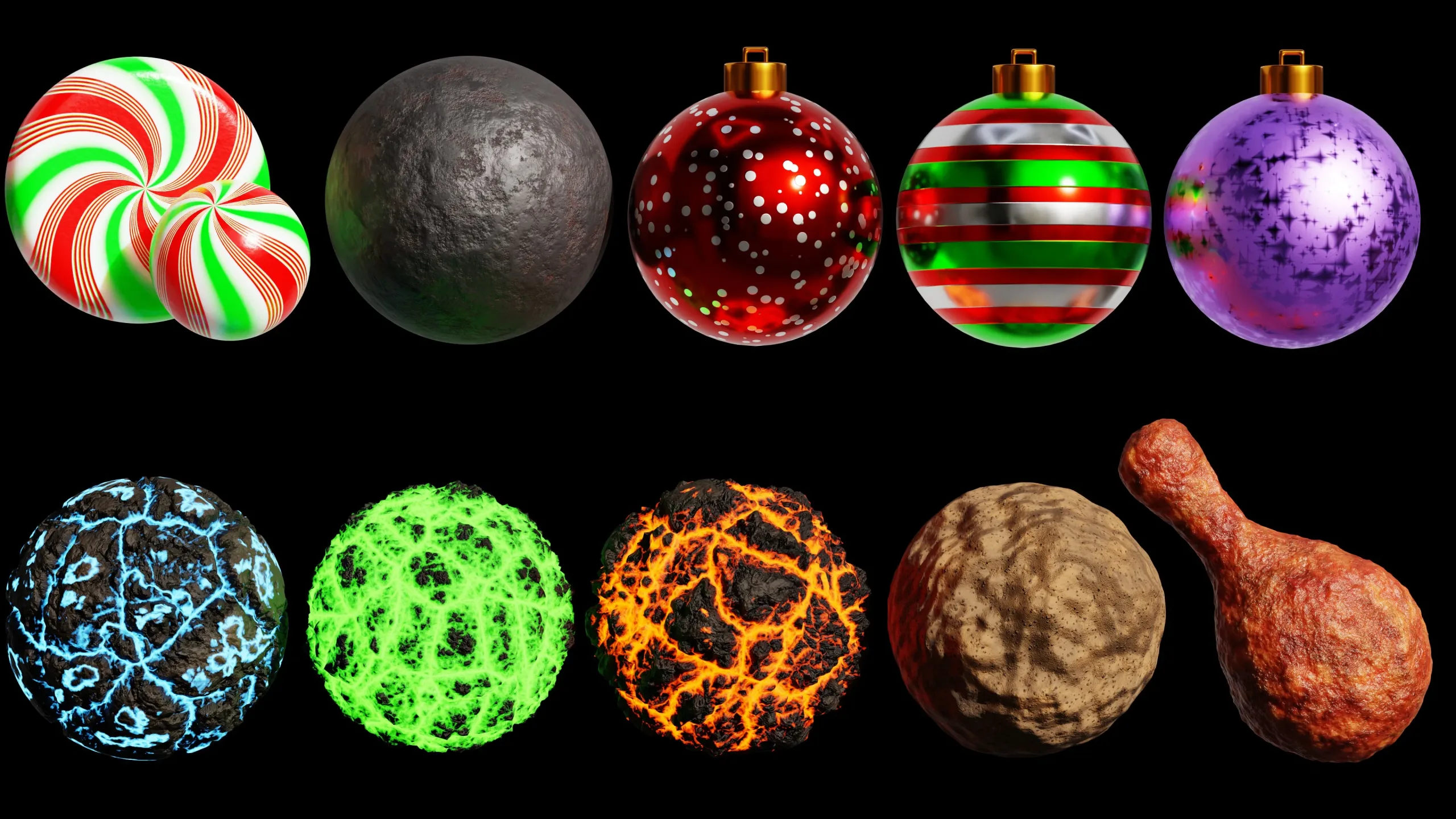 Blender Procedural Material Pack #17