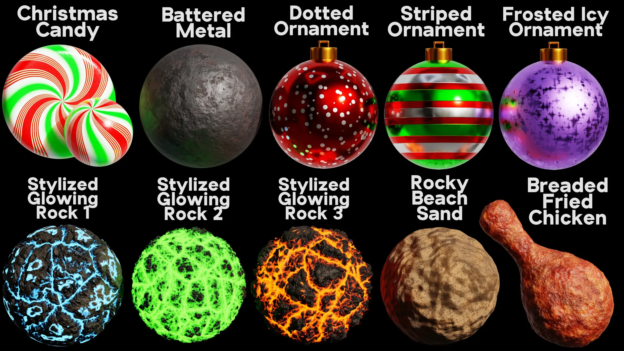 Blender Procedural Material Pack #17