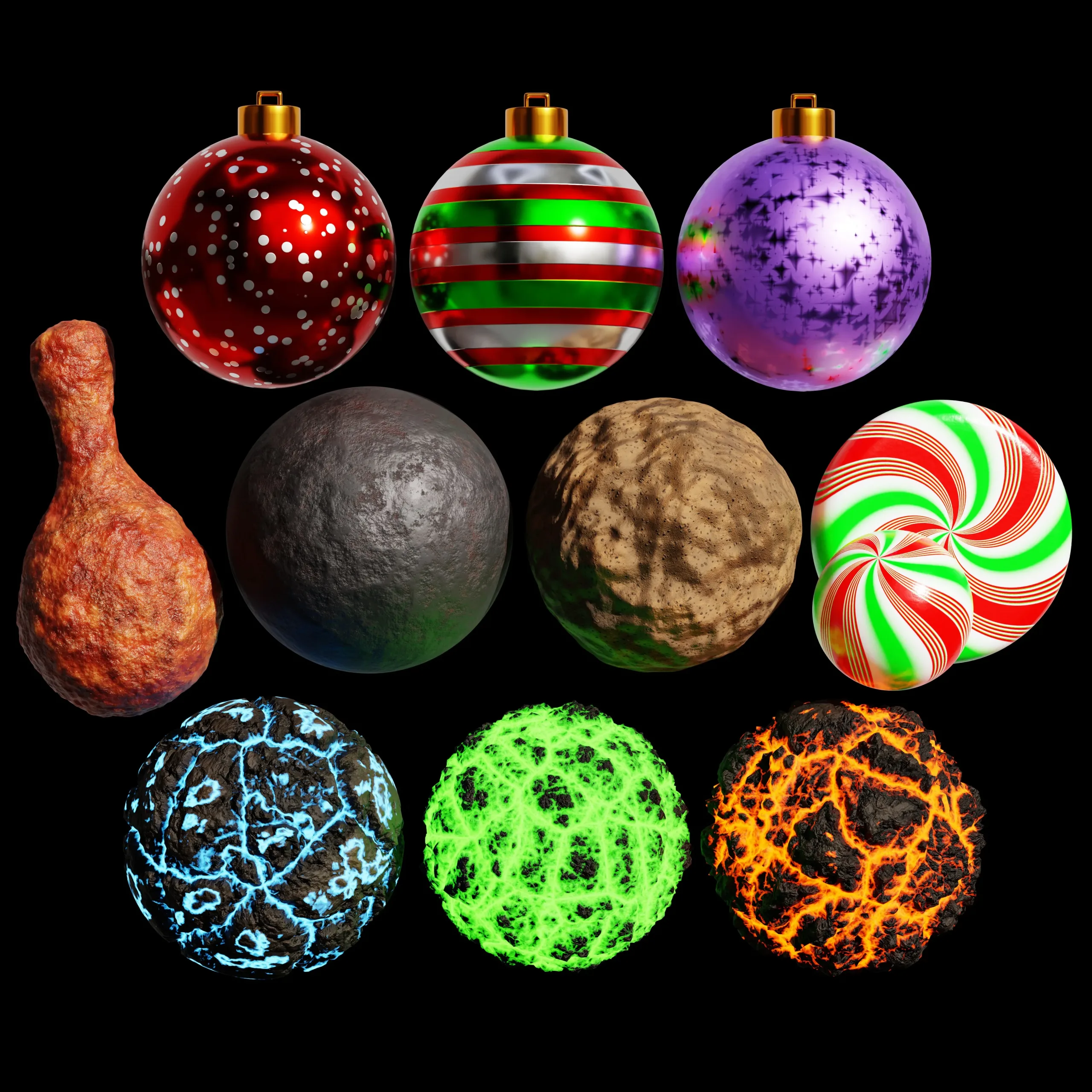 Blender Procedural Material Pack #17