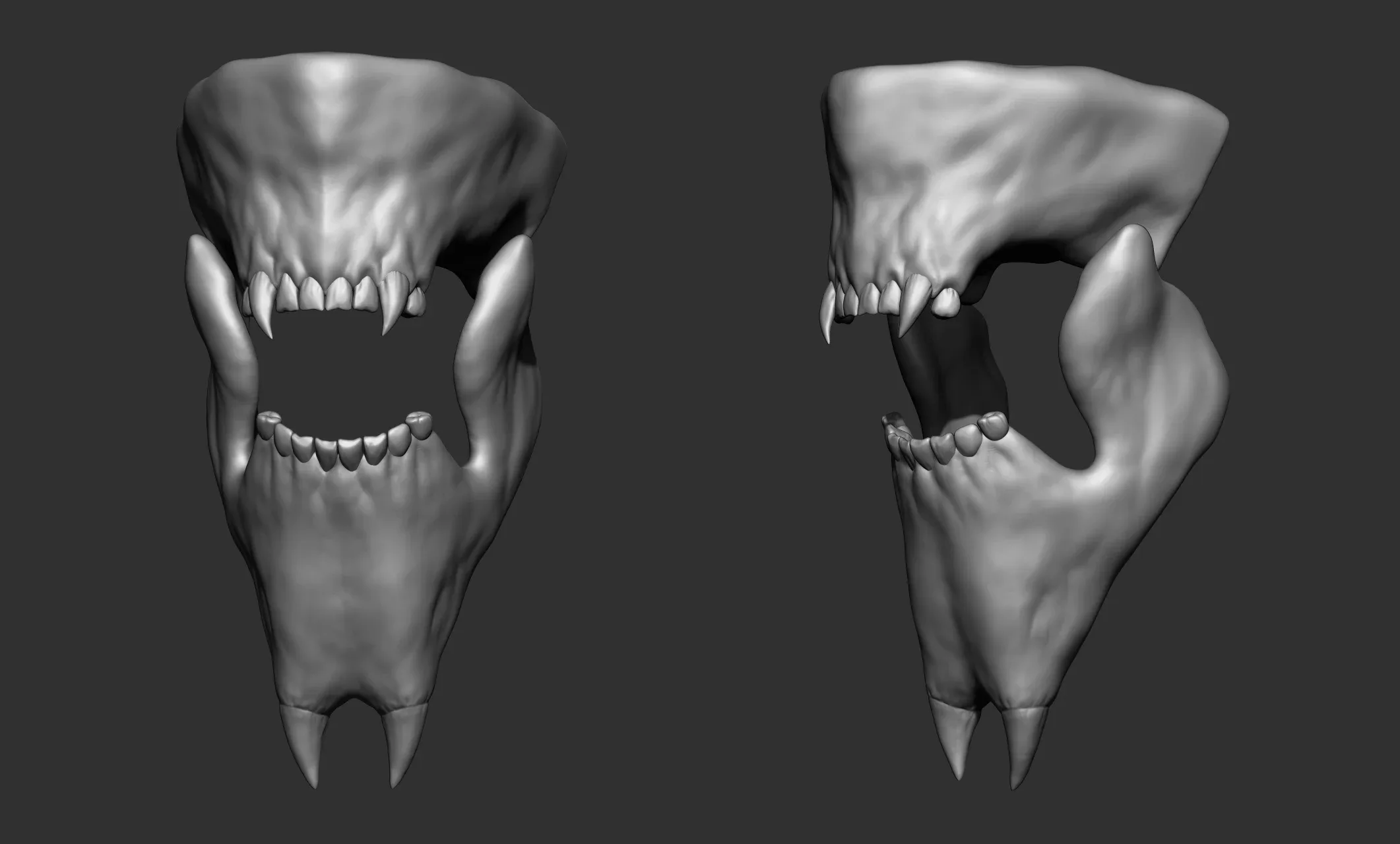 6 Creature  Monster Jaws  Open+Closed OBJs