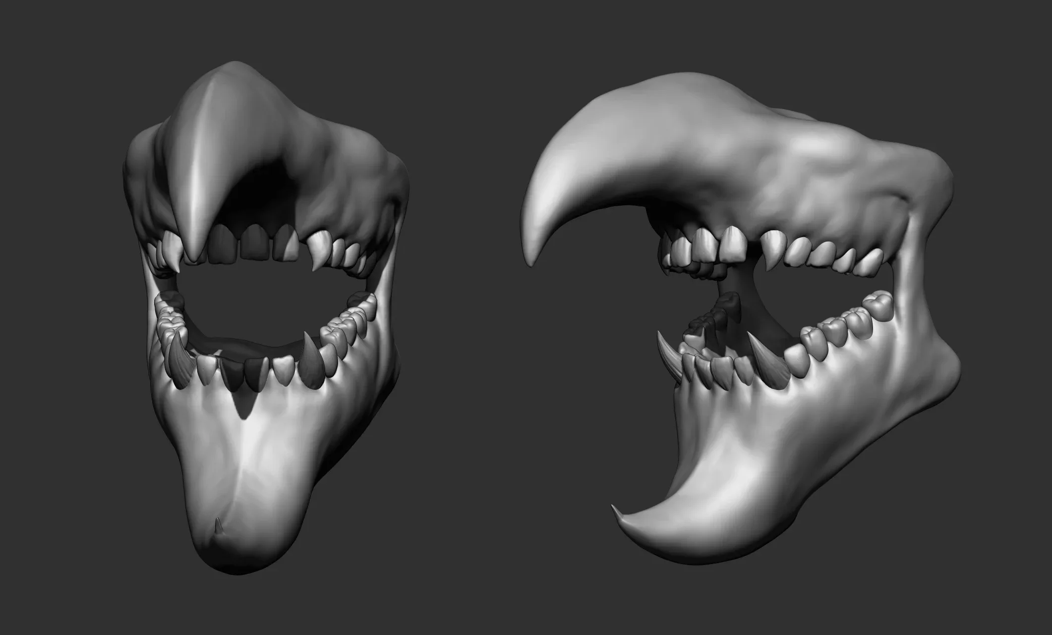 6 Creature  Monster Jaws  Open+Closed OBJs