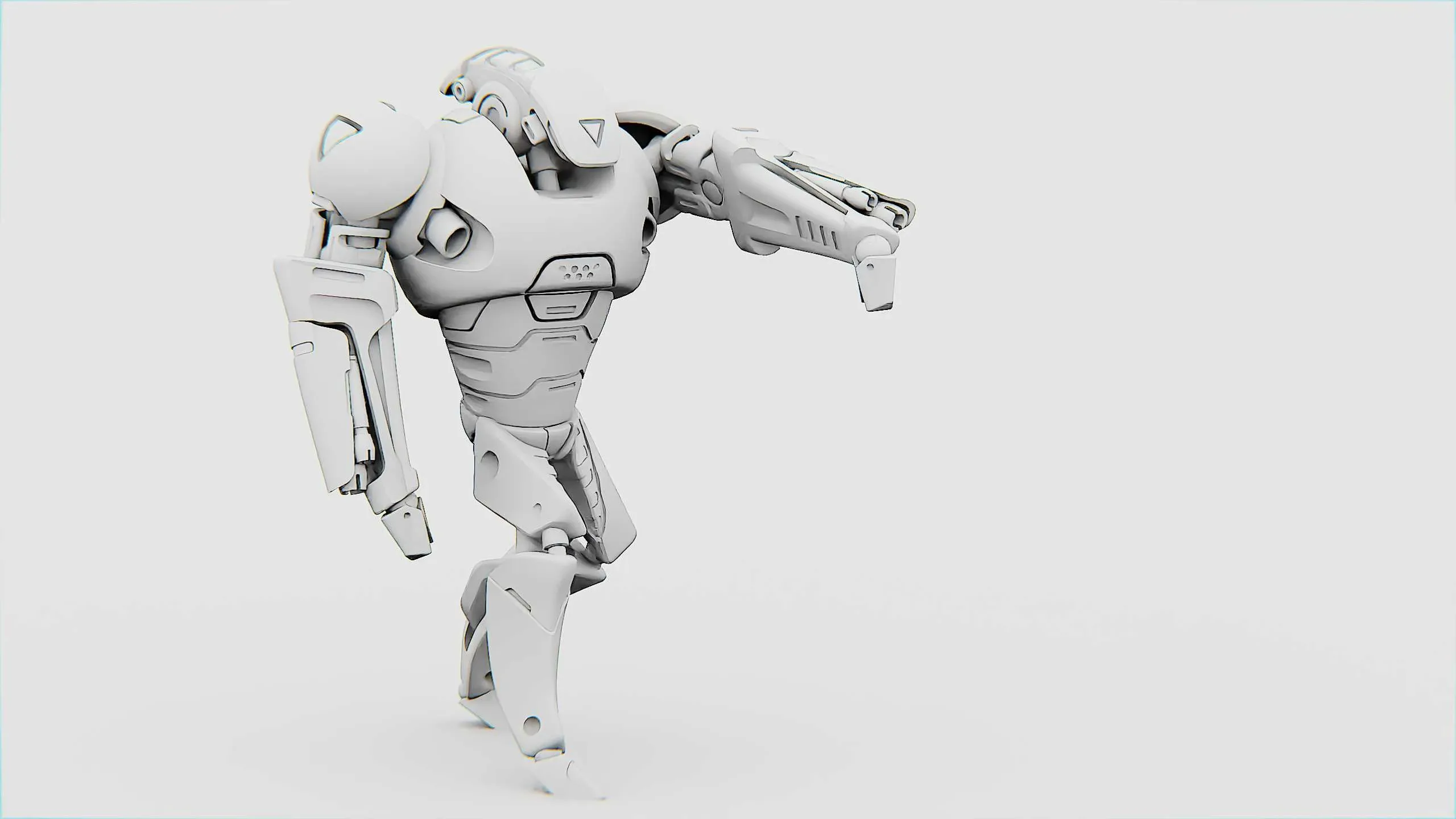Battle Droid Ahilosh Auto-Rig Pro Rigged For Mixamo, Unreal Engine Unity