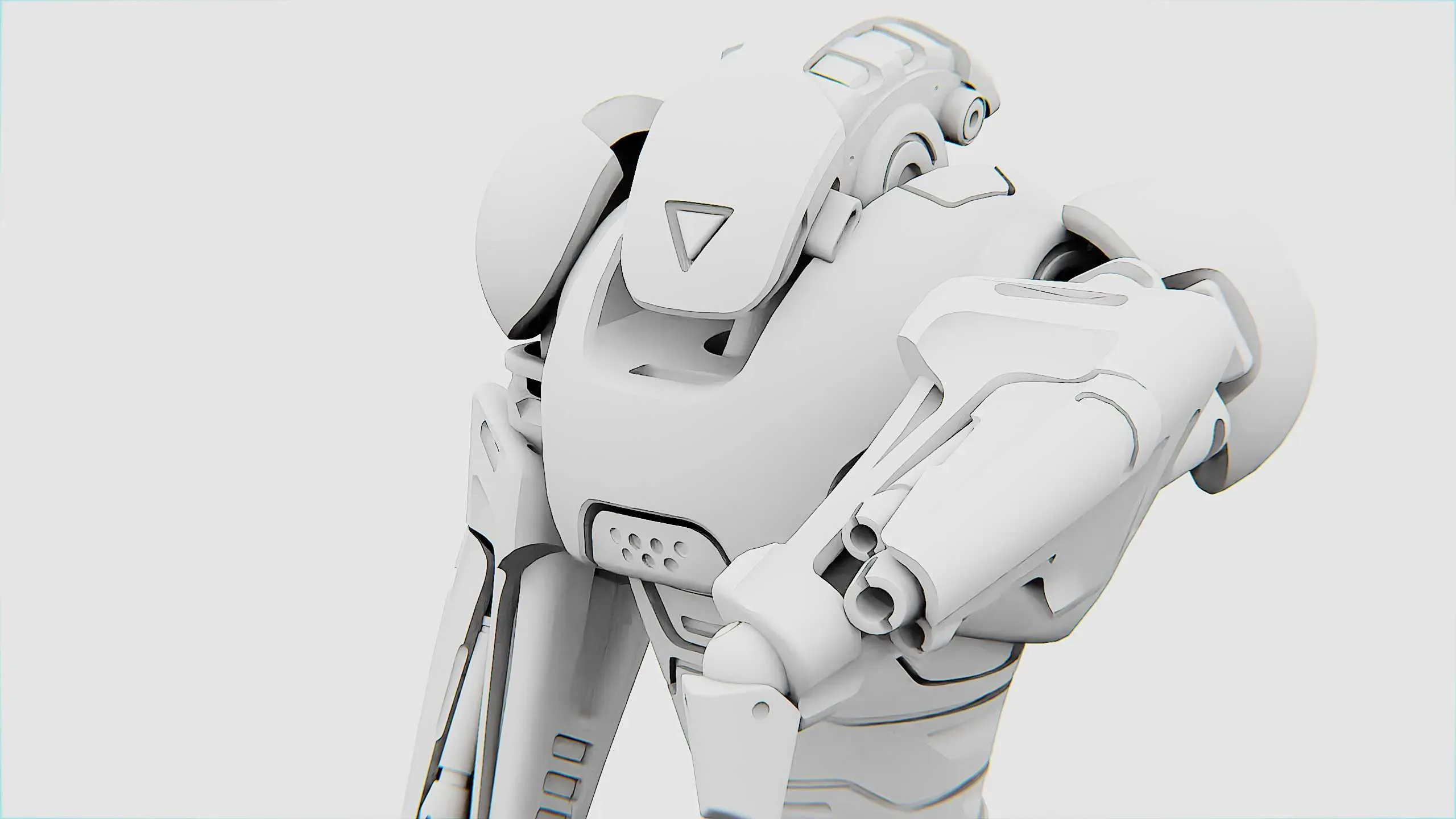 Battle Droid Ahilosh Auto-Rig Pro Rigged For Mixamo, Unreal Engine Unity