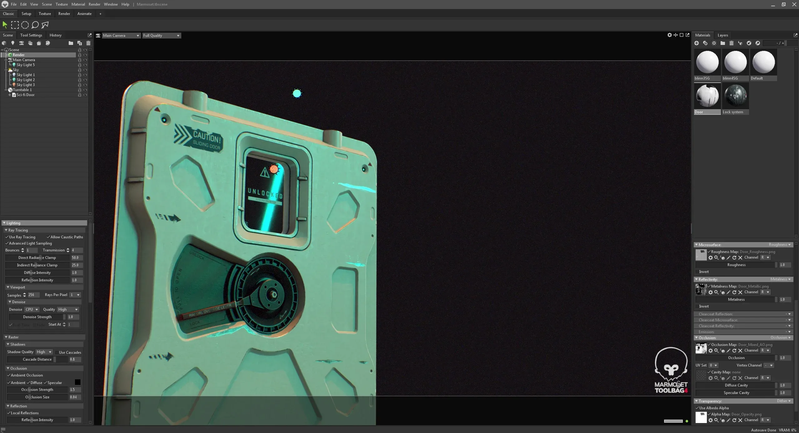 Master CreatingOptimized Sci-Fi Space Station Door In MAYA 2024 and Substance 3D Painter