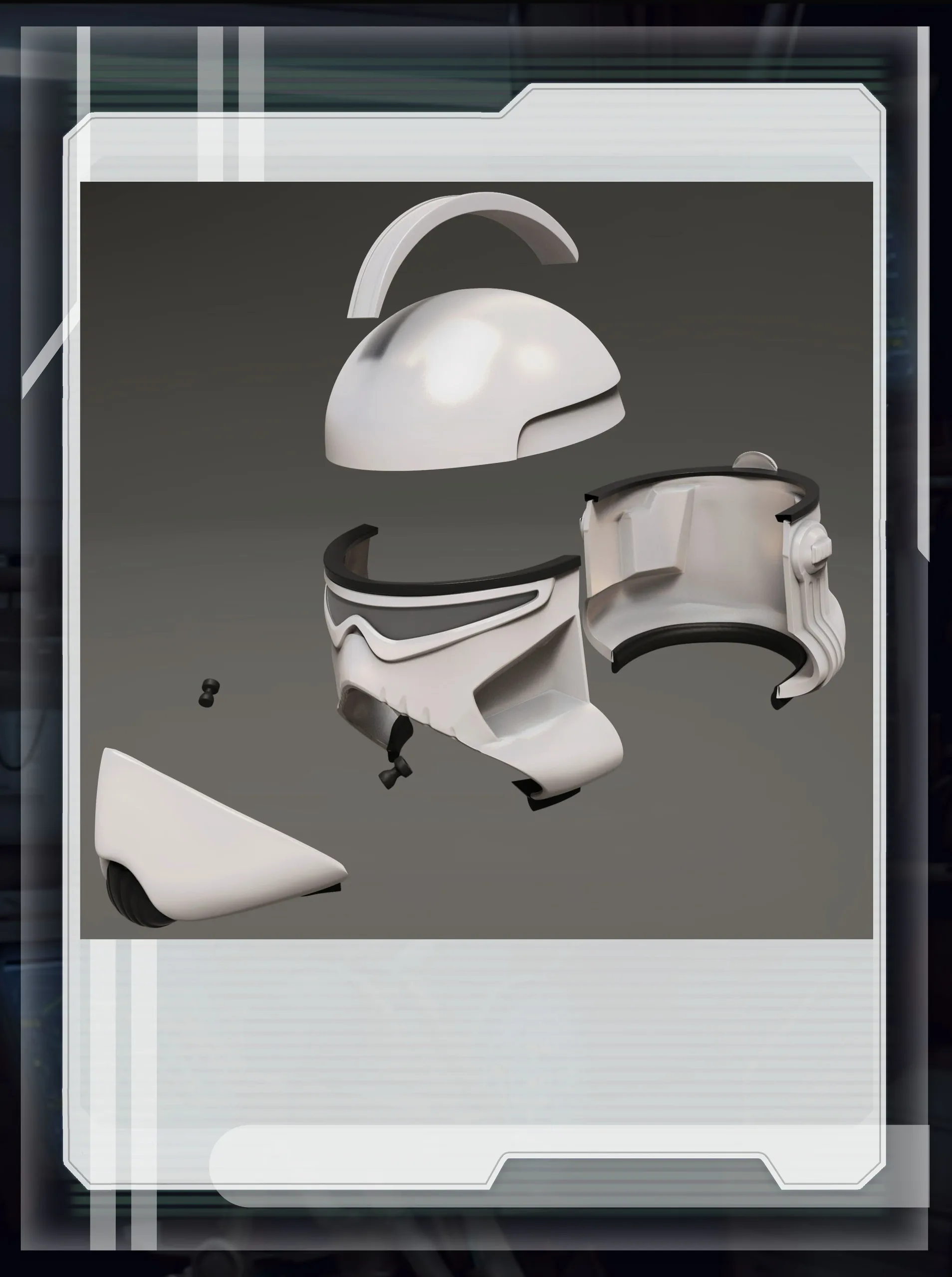 star wars 3d printable BARC trooper wearable helmet for cosplay