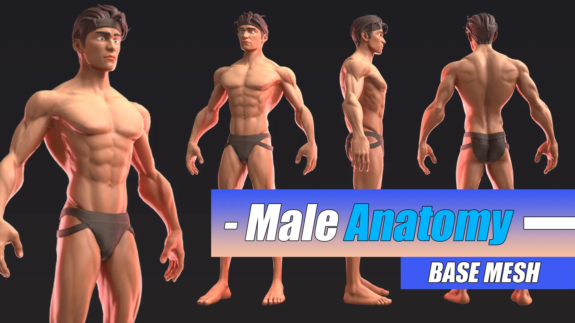 Skinny Muscle Man Basemesh