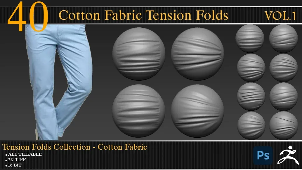 40 Cotton fabric_Tension Folds Collection_ VOL.01