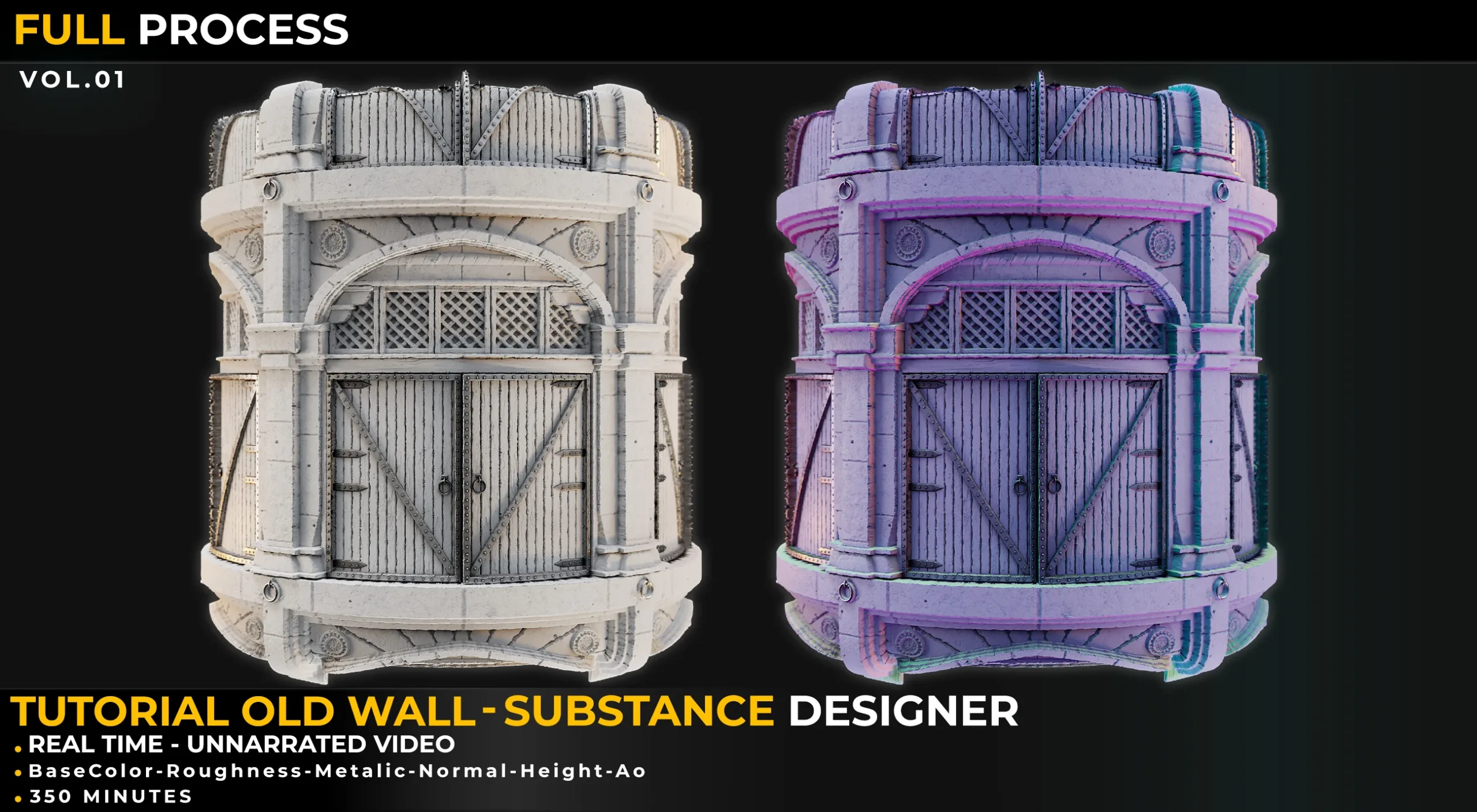 Substance designer tutorial - Old Wall- Full Tutorial