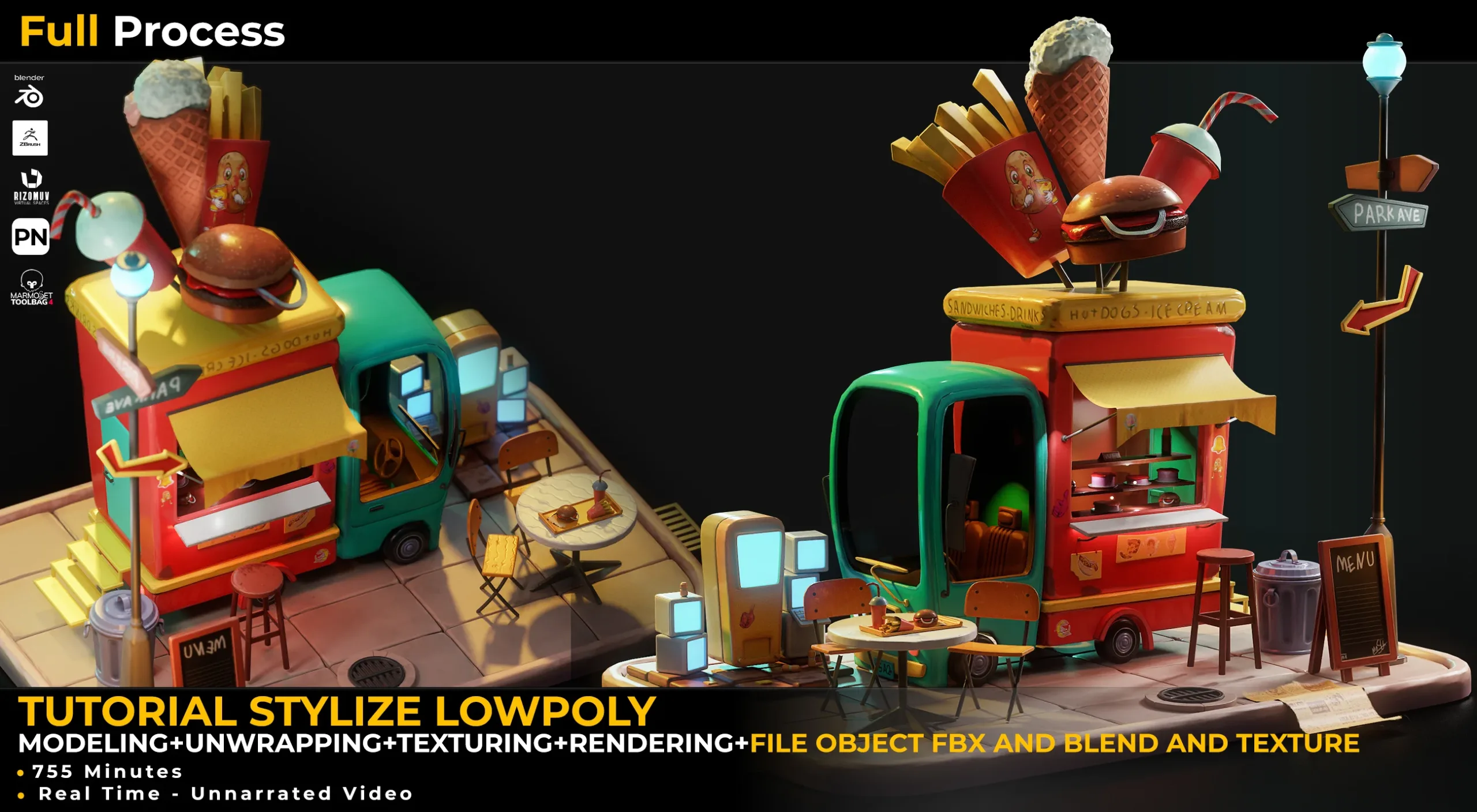 Stylize Modeling And Uvw And Texturing And Rendering Full Tutorial