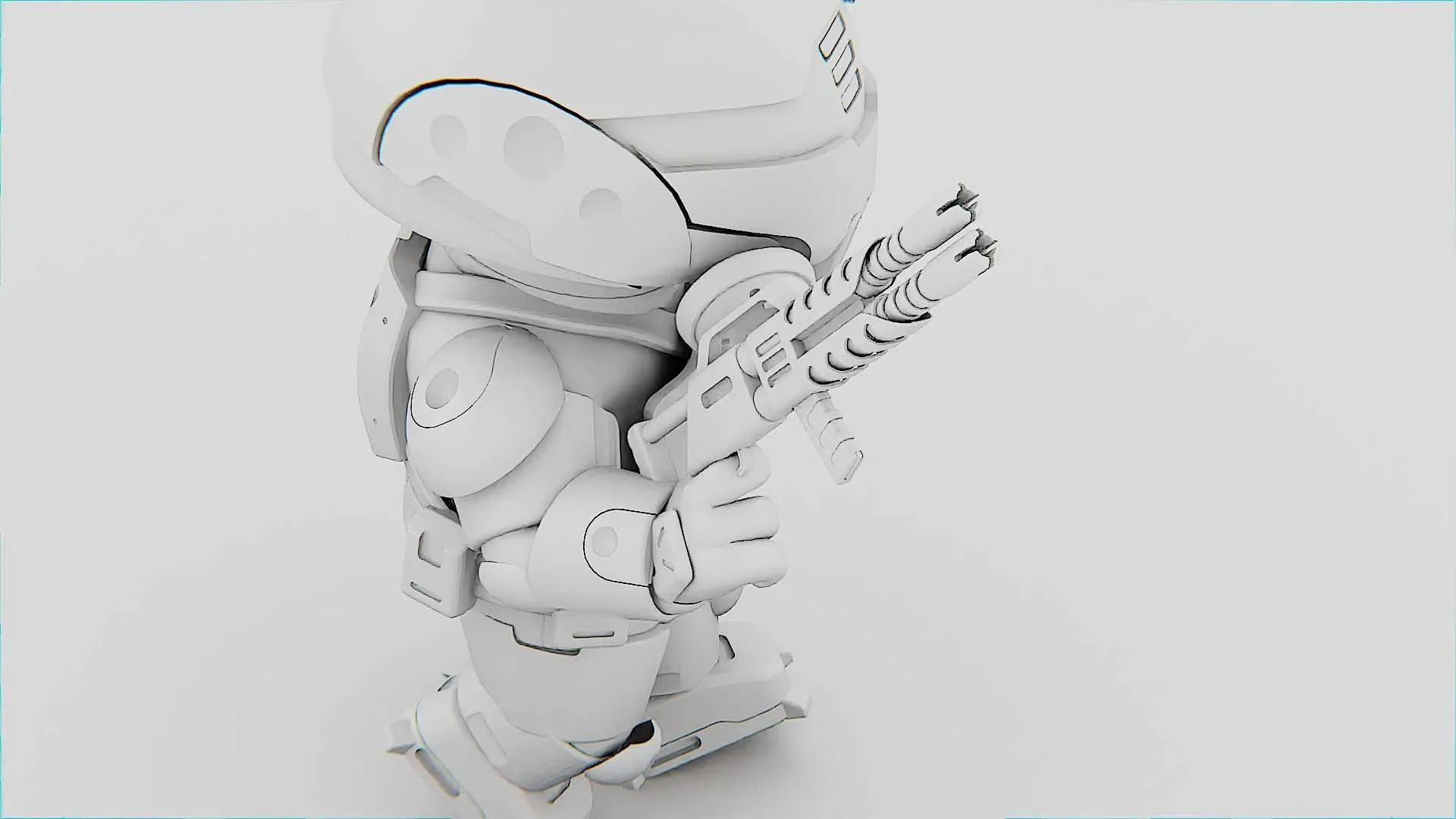 Toon Trooper Morgan Auto-Rig Pro Rigged For Mixamo, Unreal Engine Unity