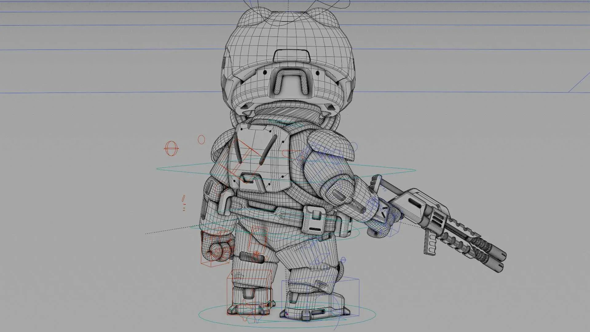 Toon Trooper Morgan Auto-Rig Pro Rigged For Mixamo, Unreal Engine Unity