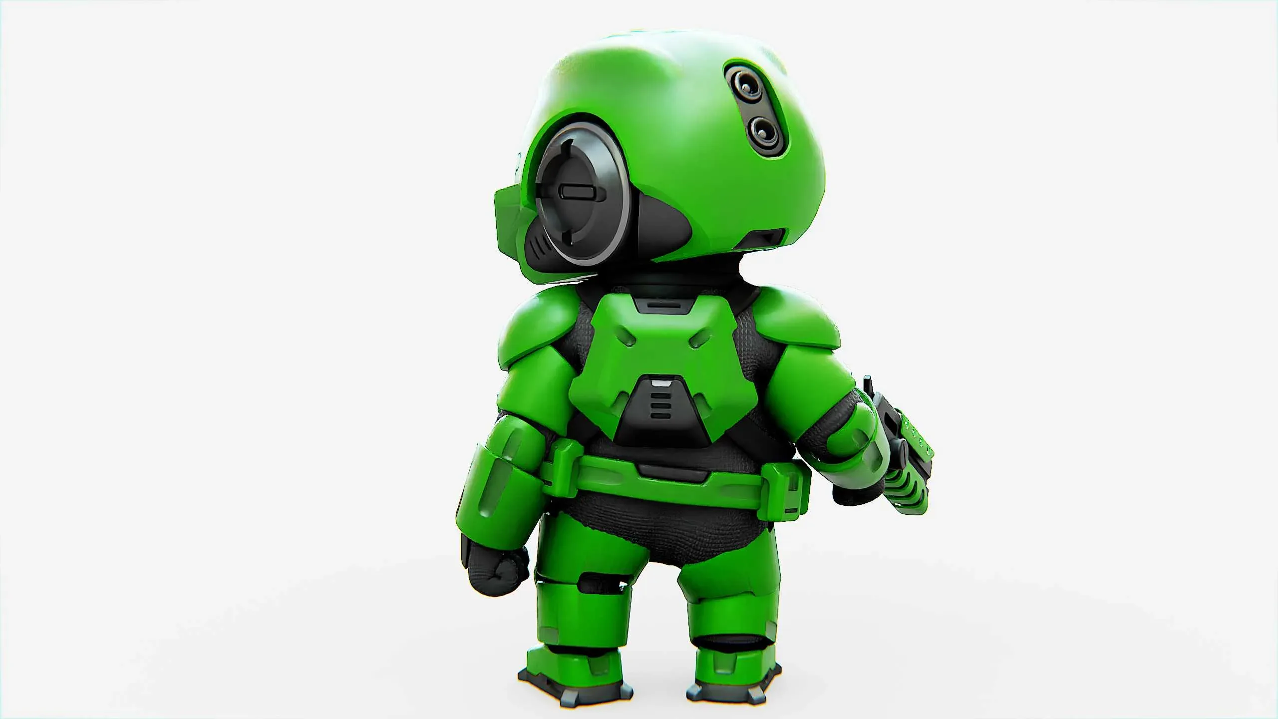 Toon Trooper B-260 Auto-Rig Pro Rigged For Mixamo, Unreal Engine Unity