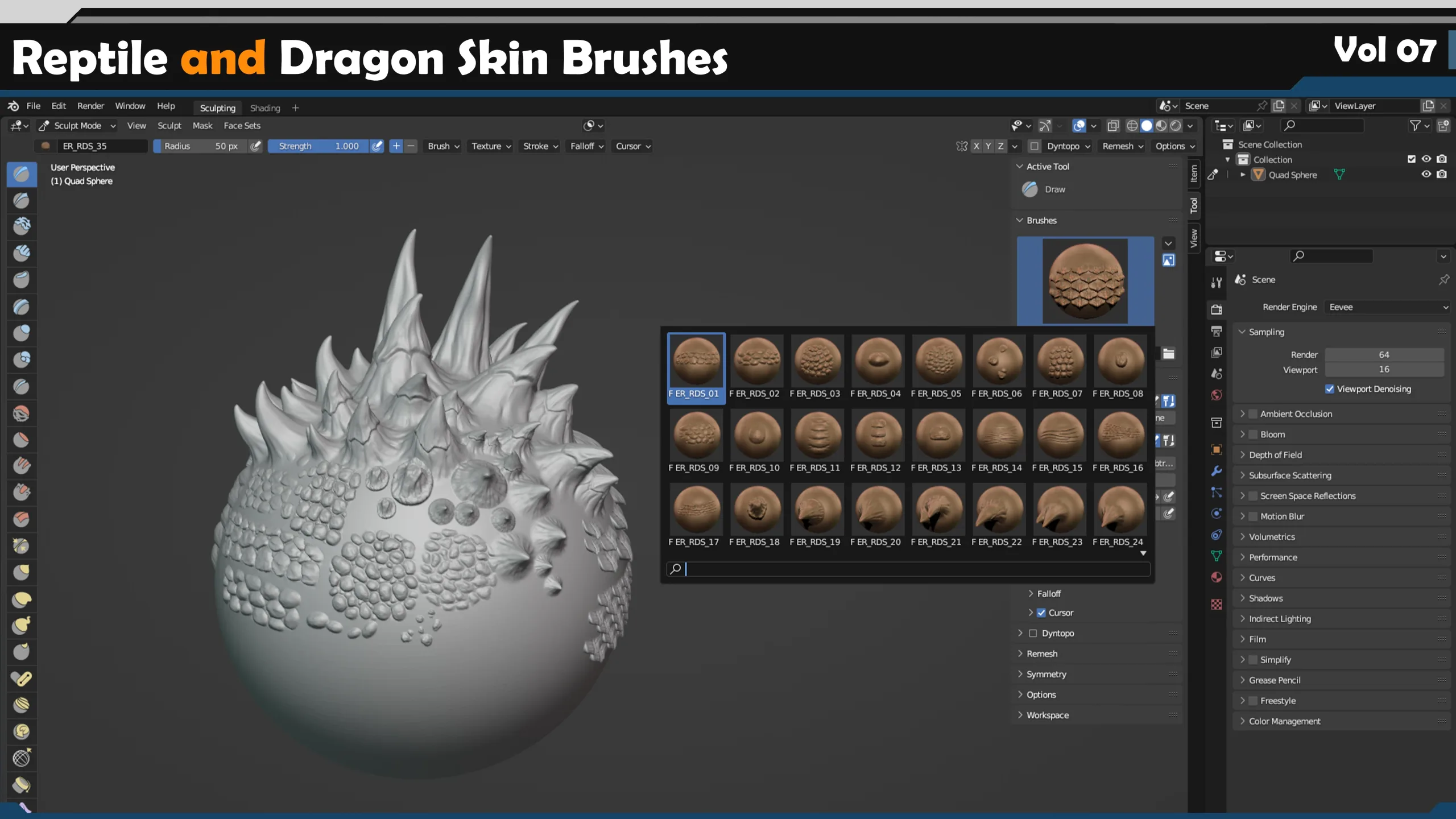 Reptile and Dragon Skin Brushes  Vol 07