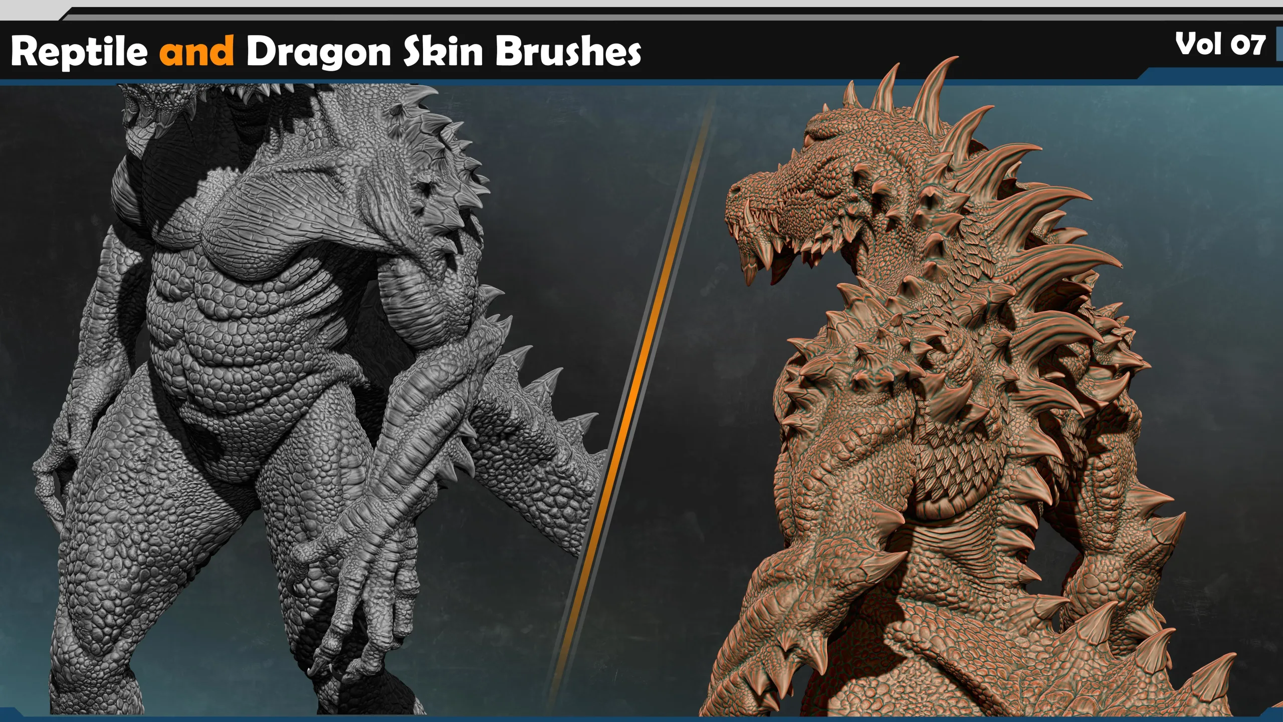 Reptile and Dragon Skin Brushes  Vol 07