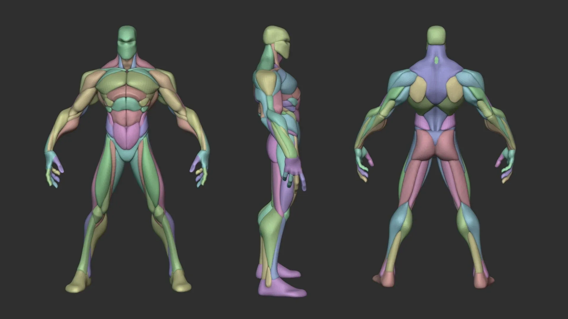 Stylized Warrior Anatomy Blockout V2