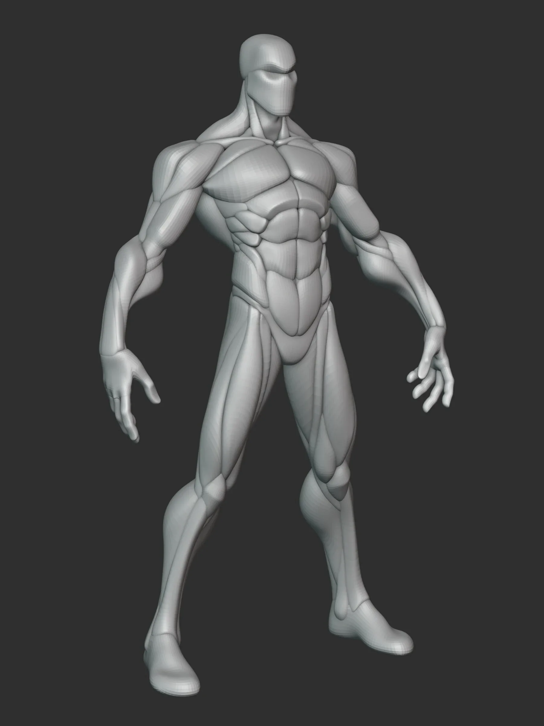 Stylized Warrior Anatomy Blockout V2