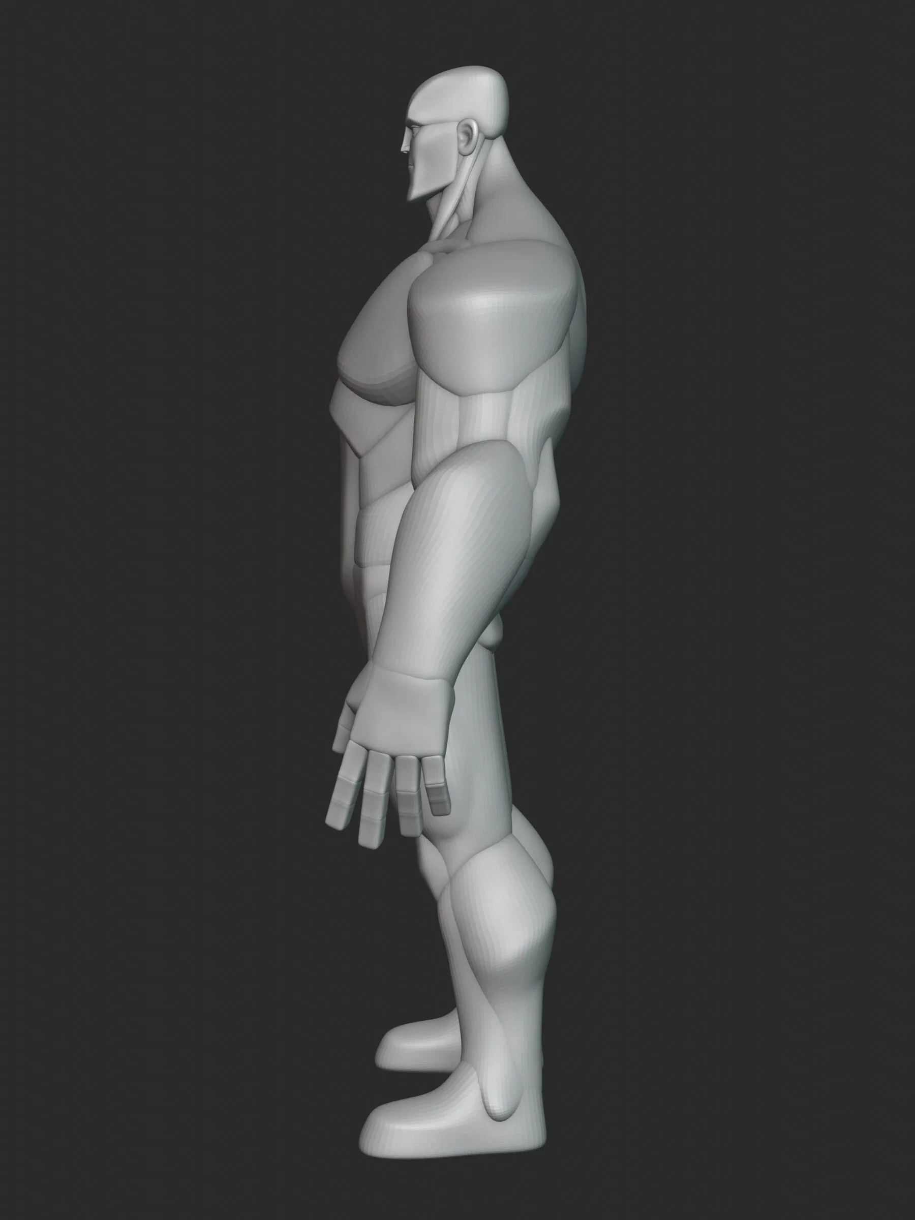 Infinity Hulk Character Anatomy Blockout