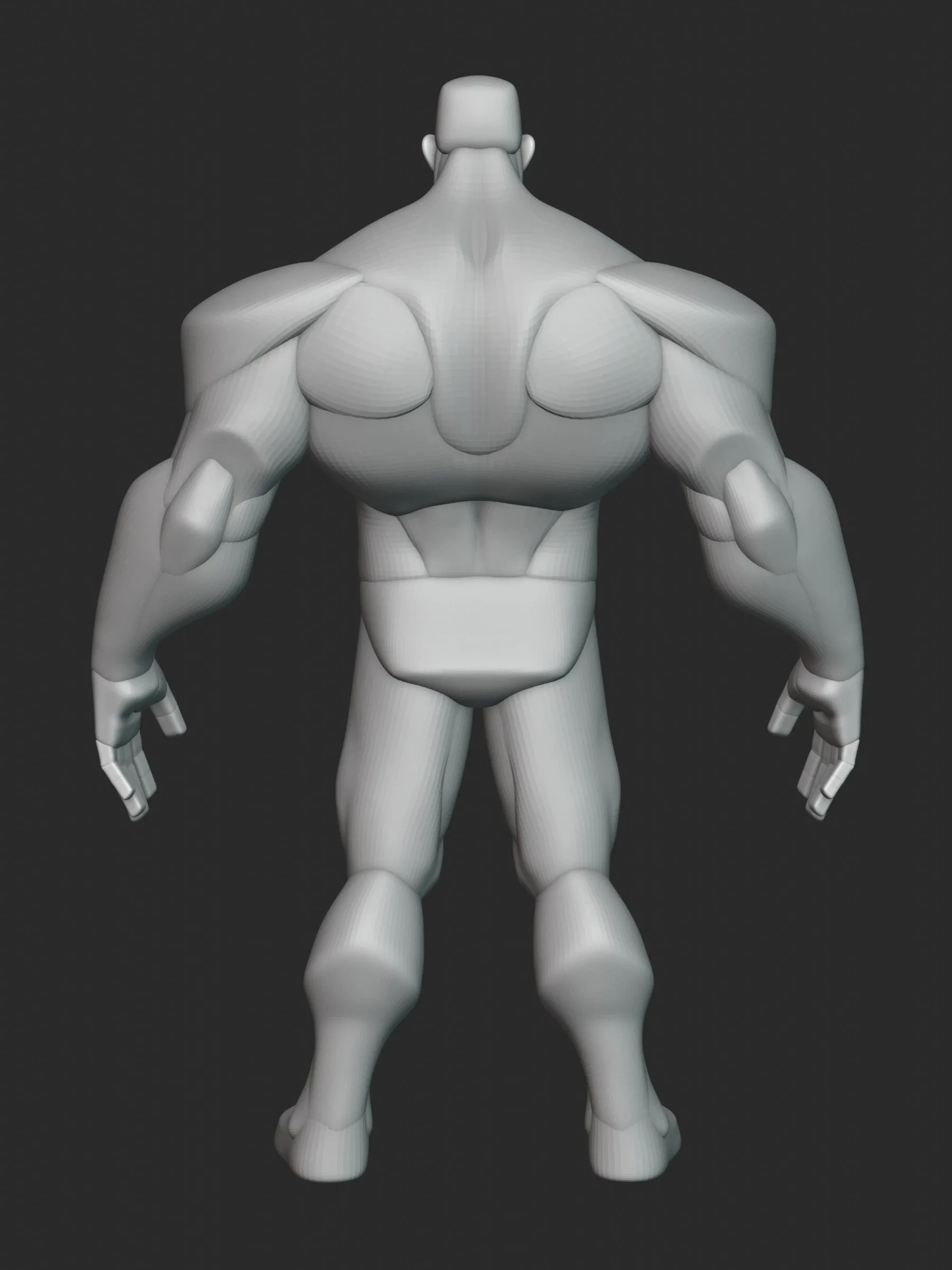 Infinity Hulk Character Anatomy Blockout