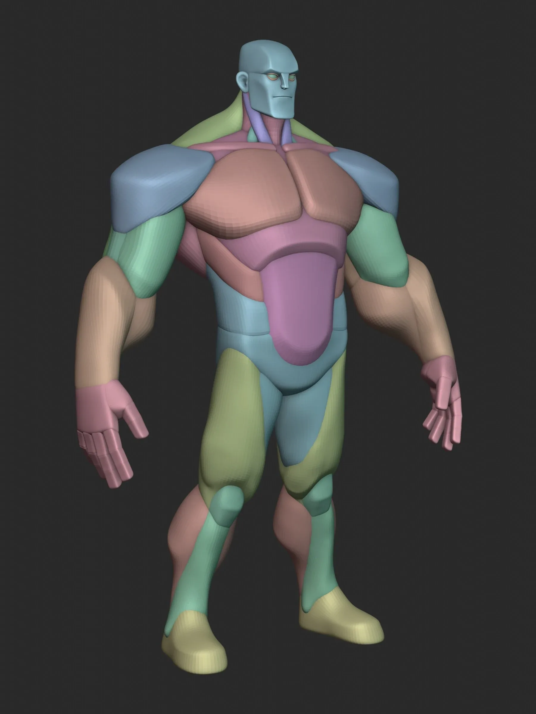 Infinity Hulk Character Anatomy Blockout