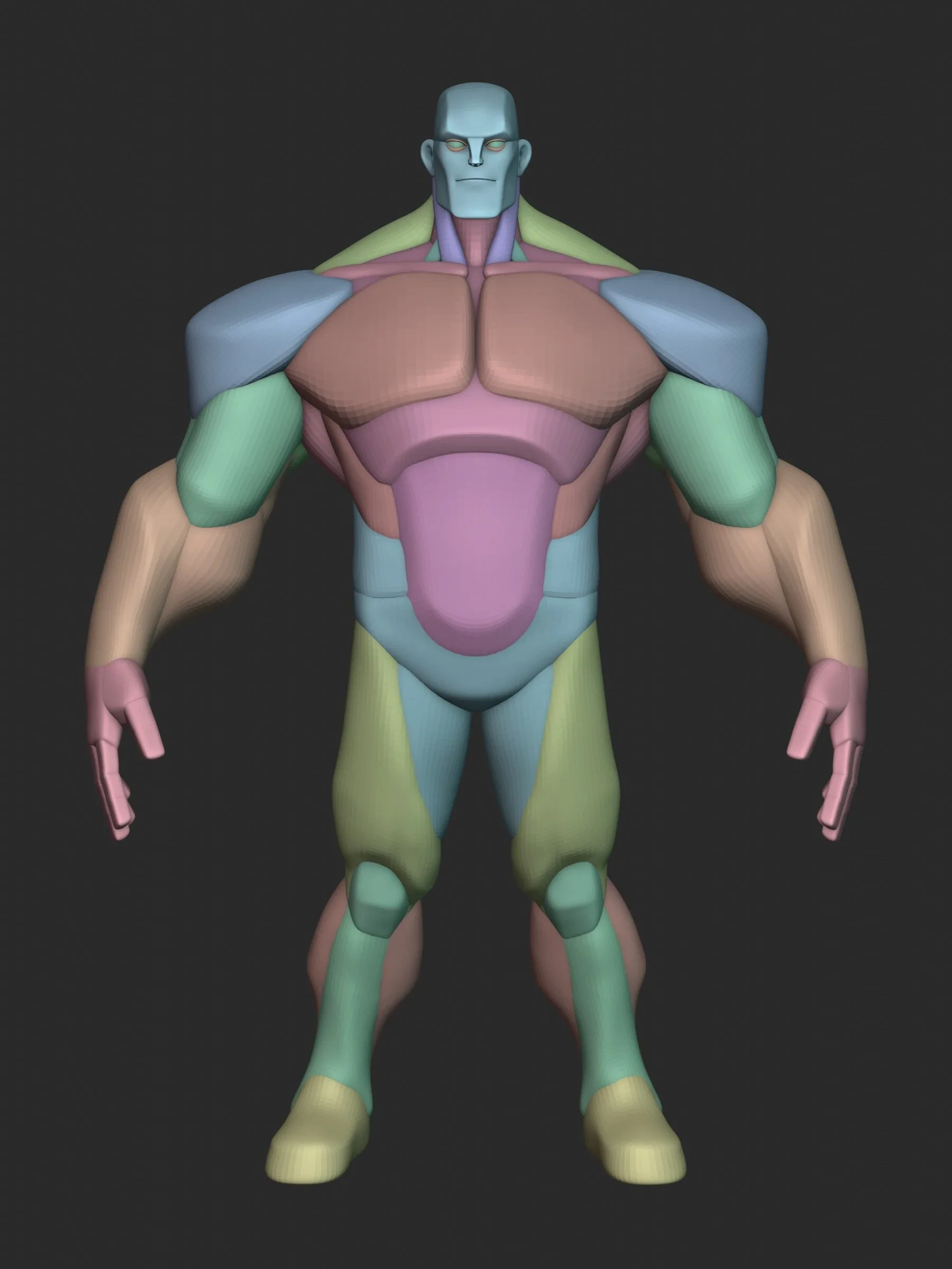 Infinity Hulk Character Anatomy Blockout