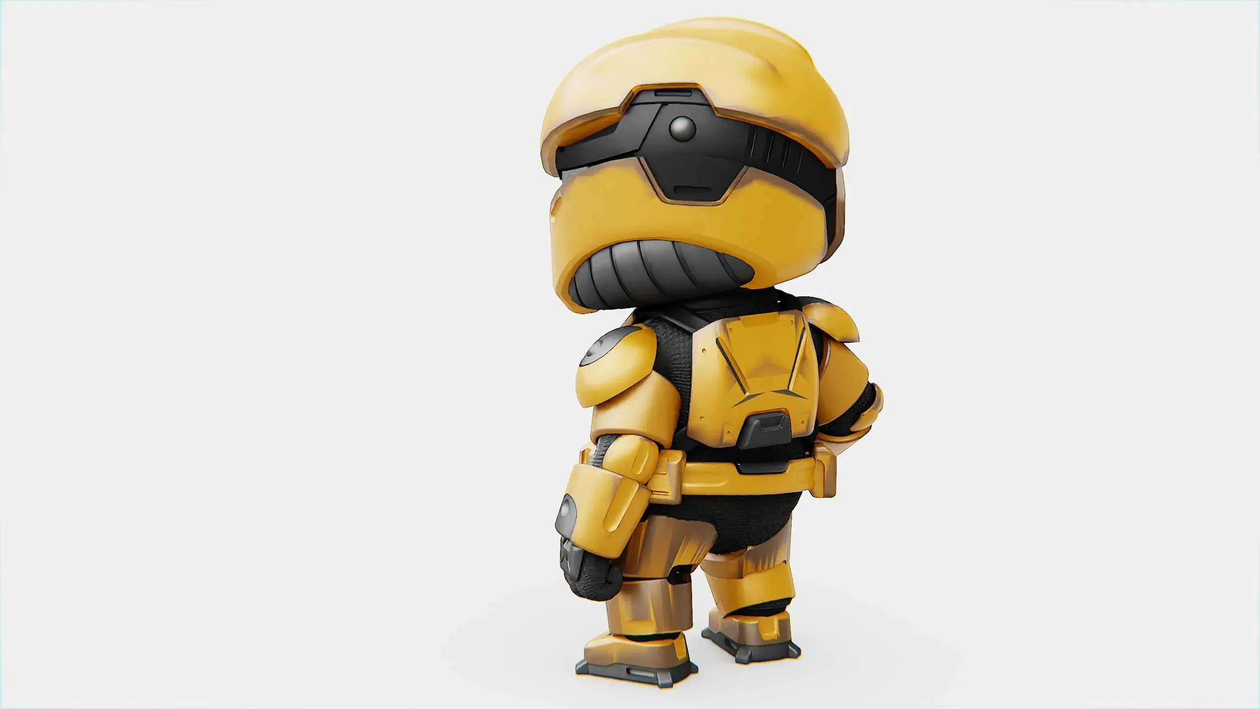 Toon Trooper Domiac Auto-Rig Pro Rigged For Mixamo, Unreal Engine Unity