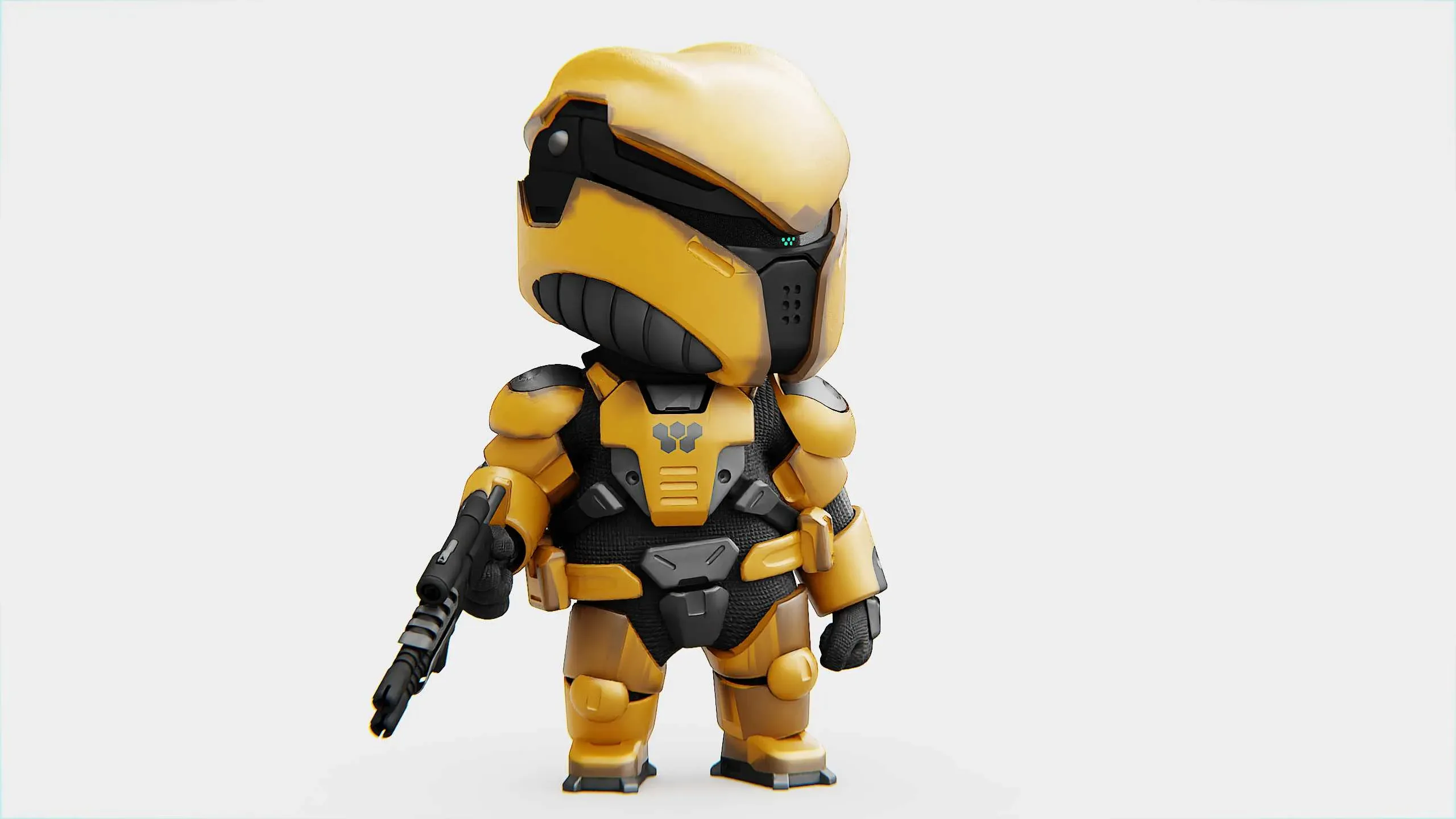 Toon Trooper Domiac Auto-Rig Pro Rigged For Mixamo, Unreal Engine Unity