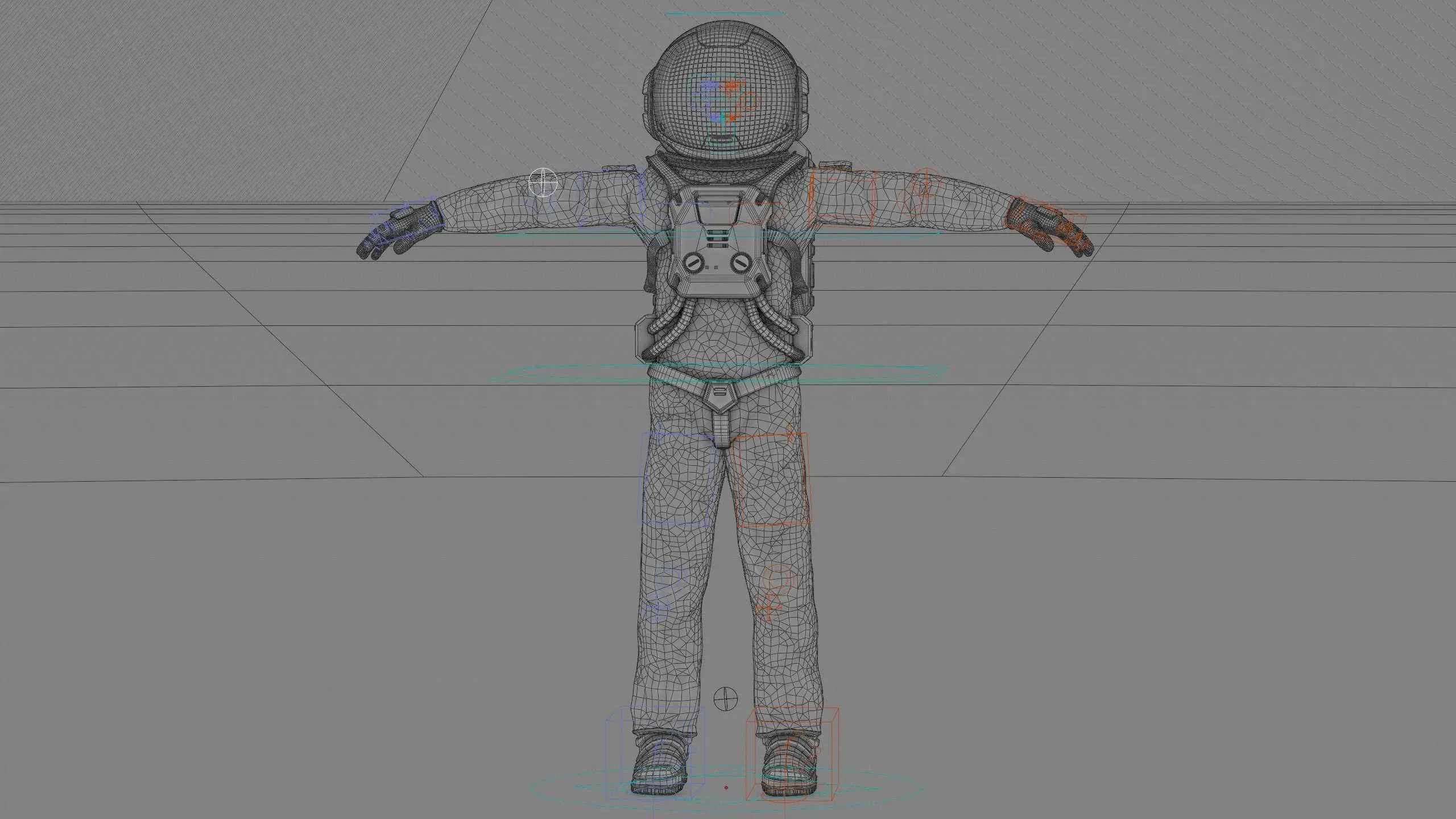 Mars Colony Astronaut-C Auto-Rig Pro Rigged For Mixamo, Unreal Engine, Unity