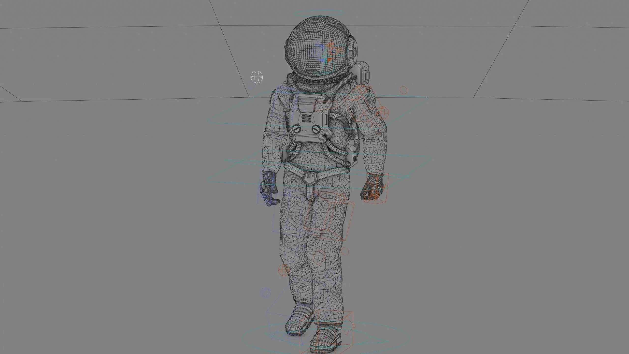 Mars Colony Astronaut-C Auto-Rig Pro Rigged For Mixamo, Unreal Engine, Unity