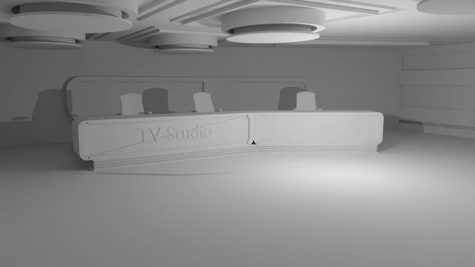 Virtual TV Studio No Material