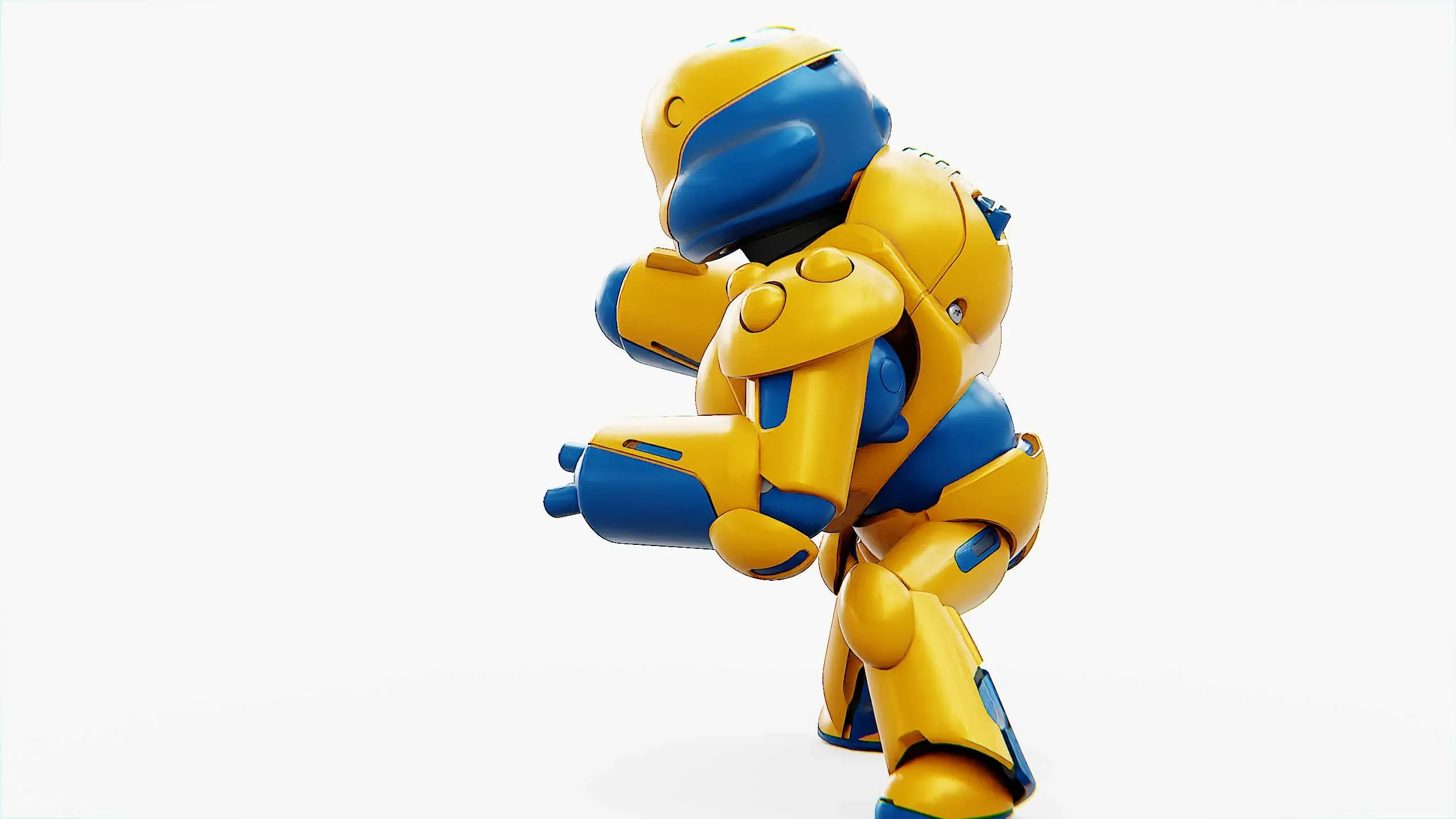 Combat Droid Colobo Auto-Rig Pro Rigged For Mixamo, Unreal Engine - Unity